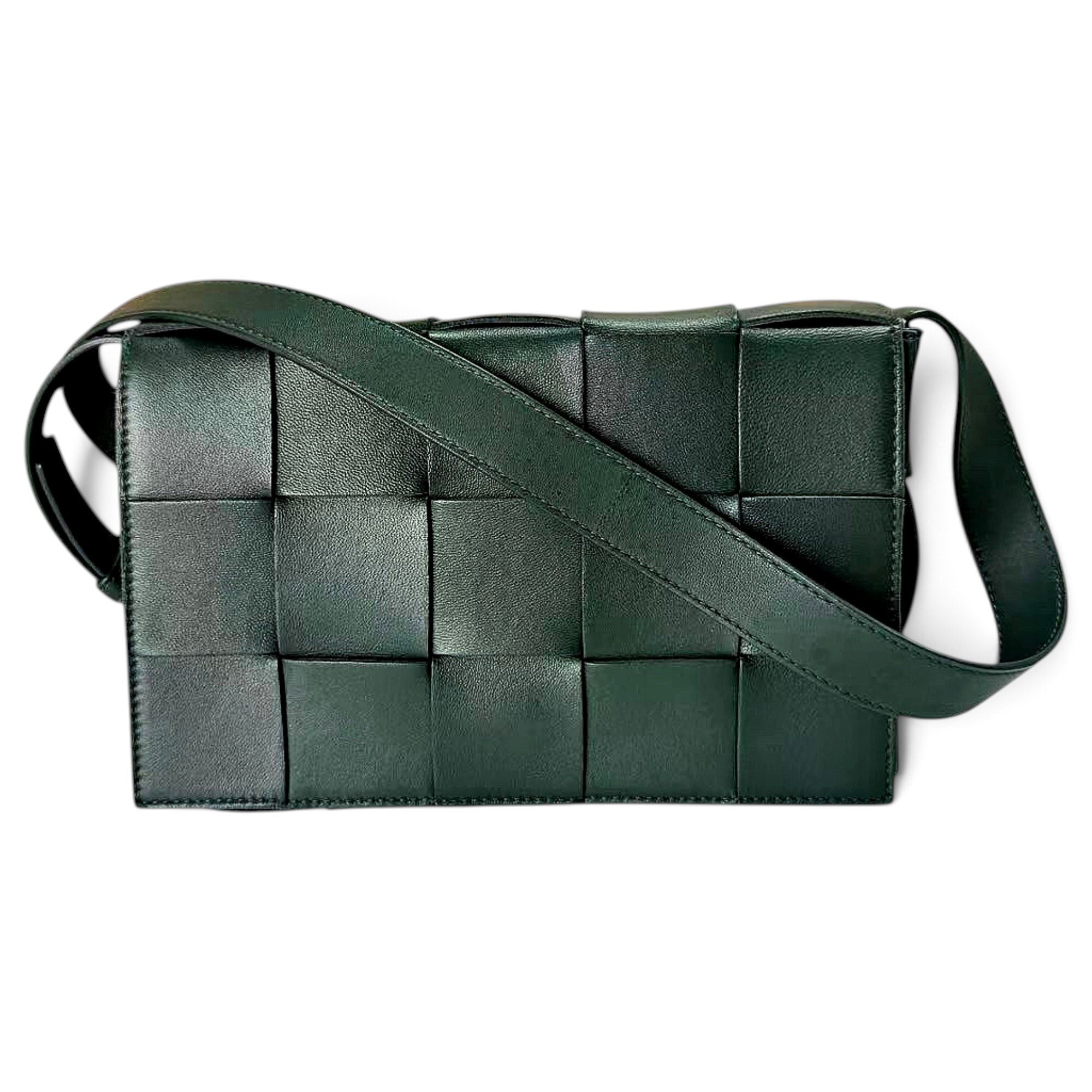 Cassette leather crossbody bag