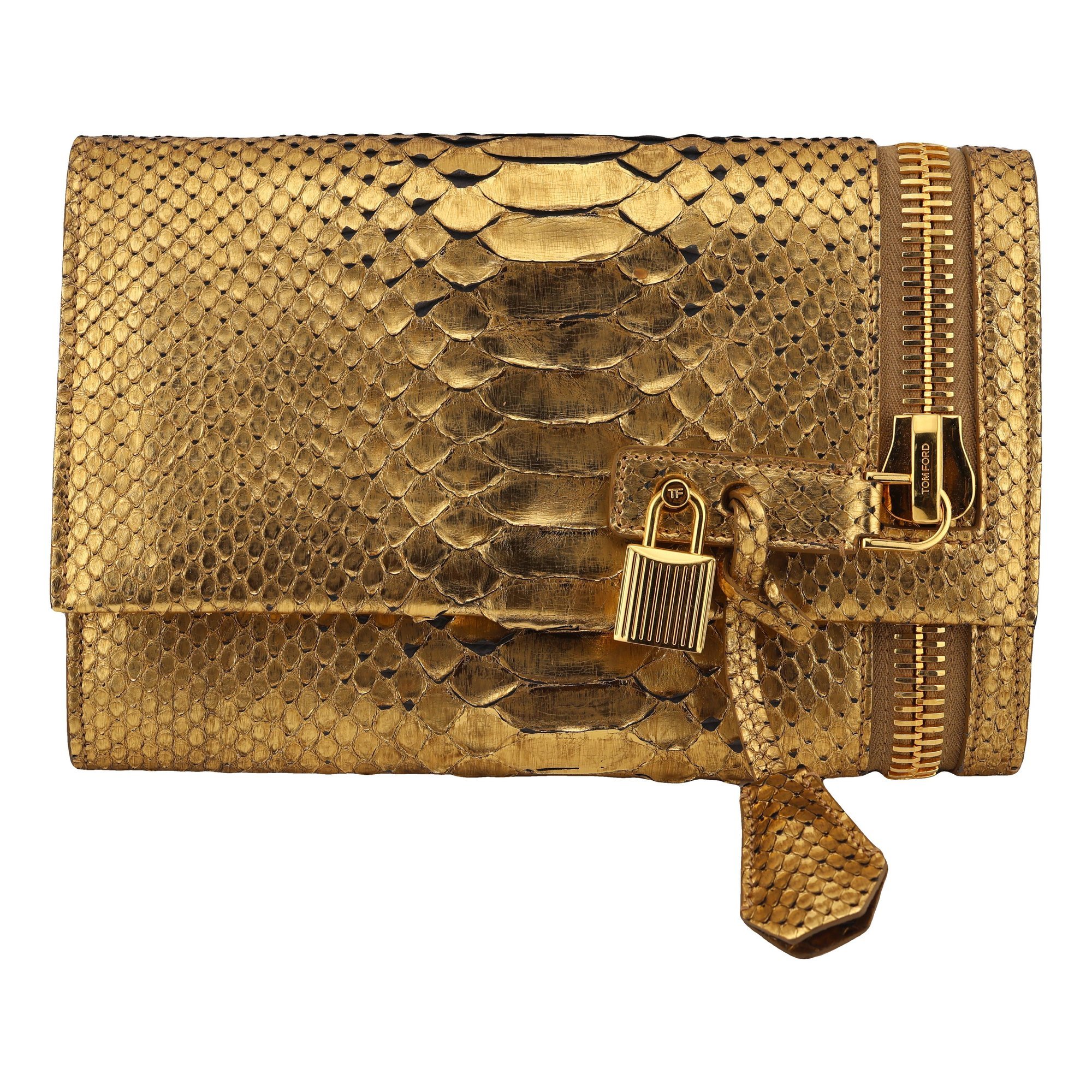 Tom Ford Alix leather clutch bag