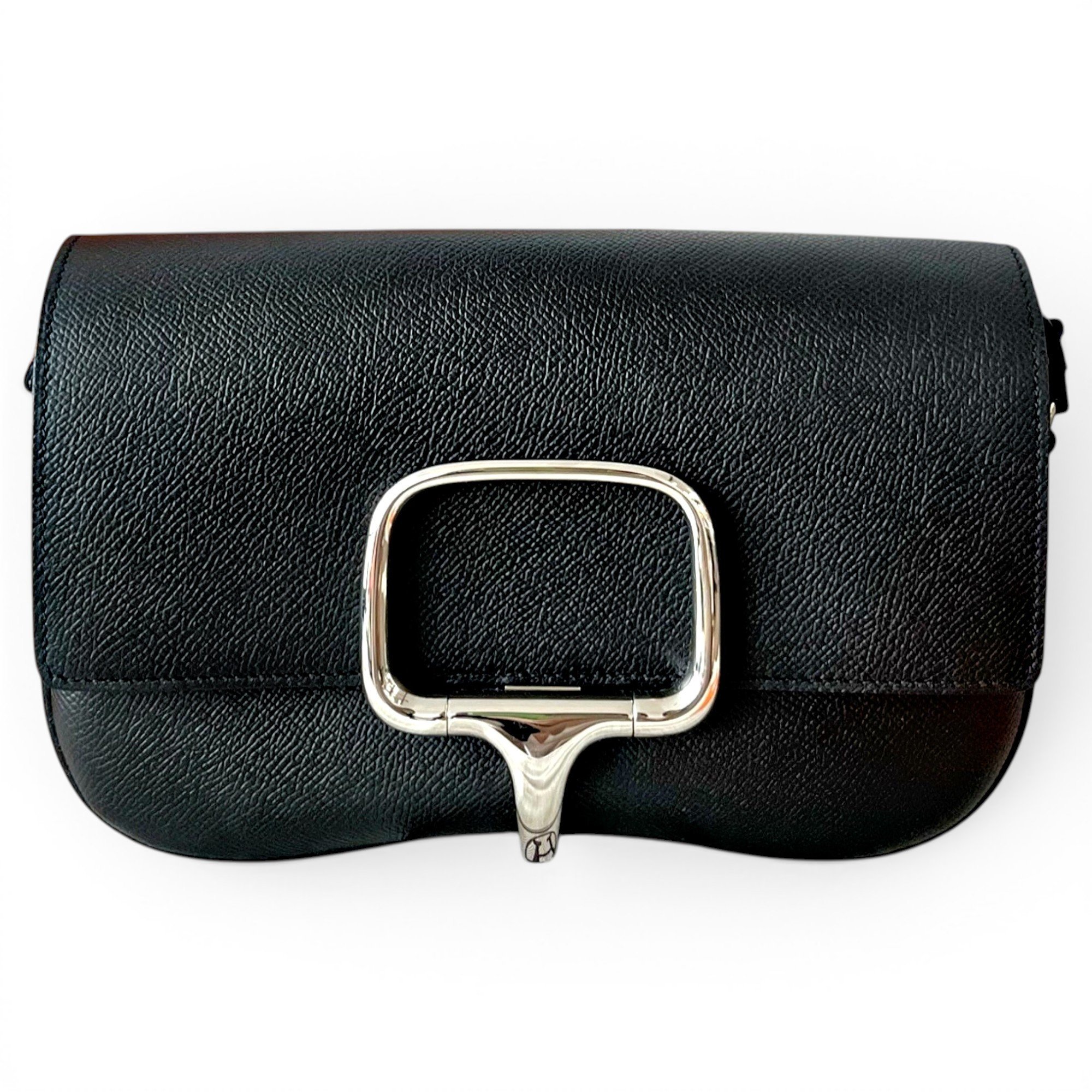 Hermes Mini Della Cavalleria Handbag Noir Epsom Leather