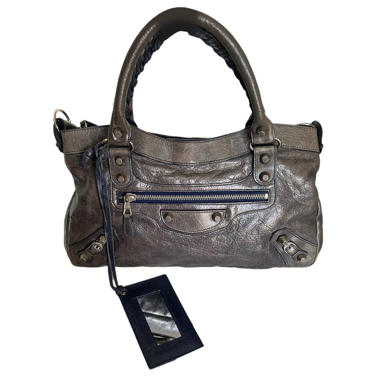 First leather handbag