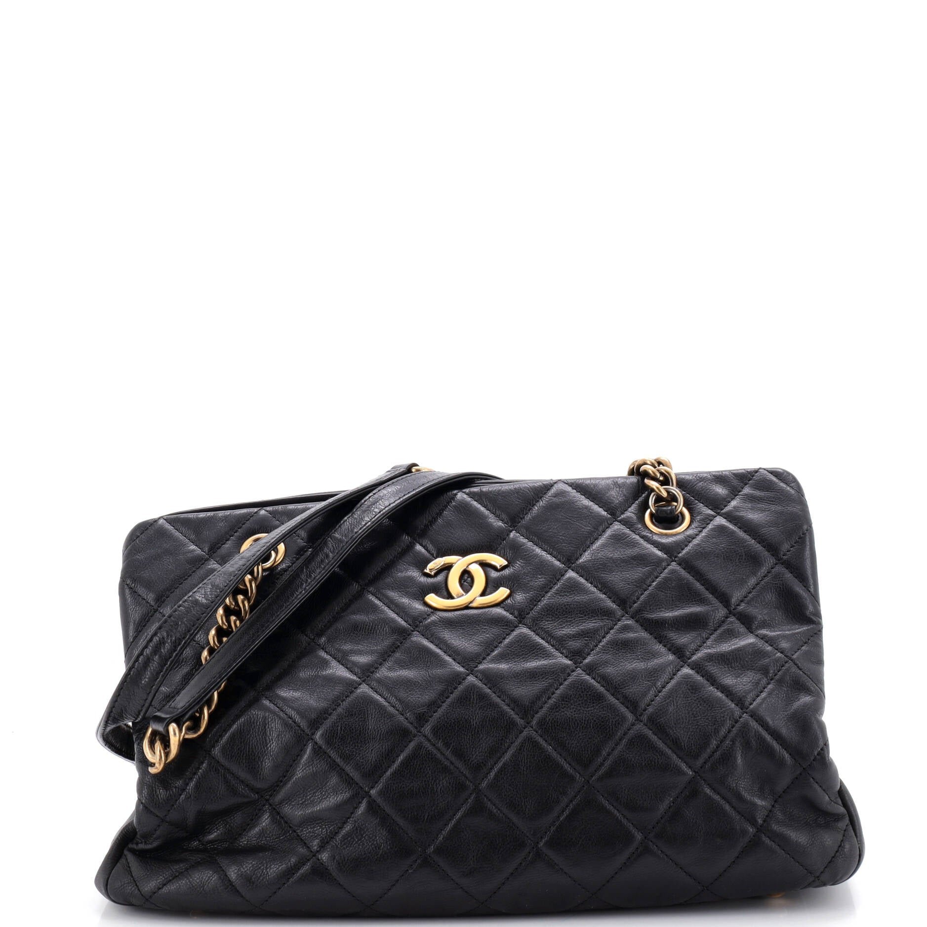 Perfect Edge Tote Quilted Leather Small