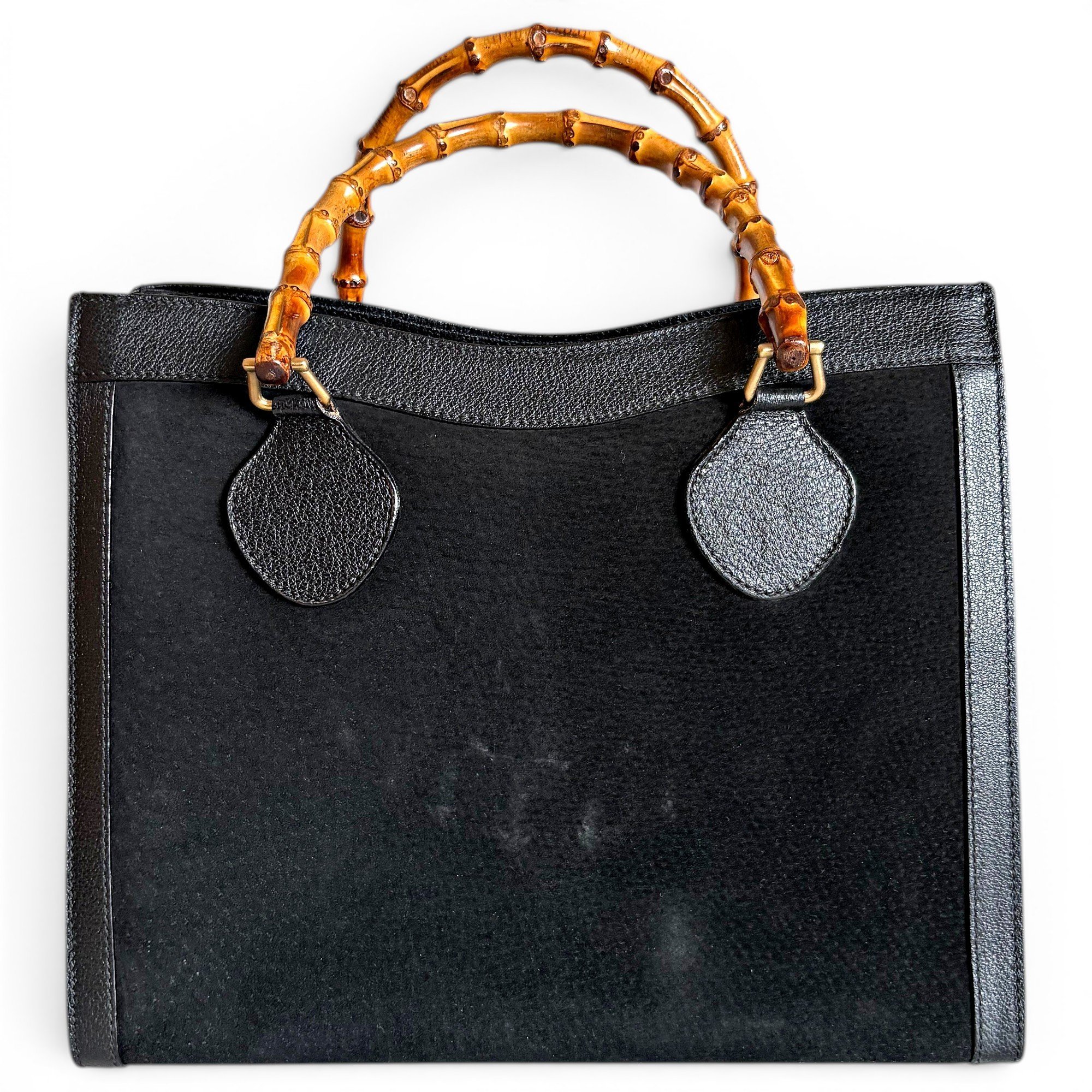 Diana Bamboo leather handbag