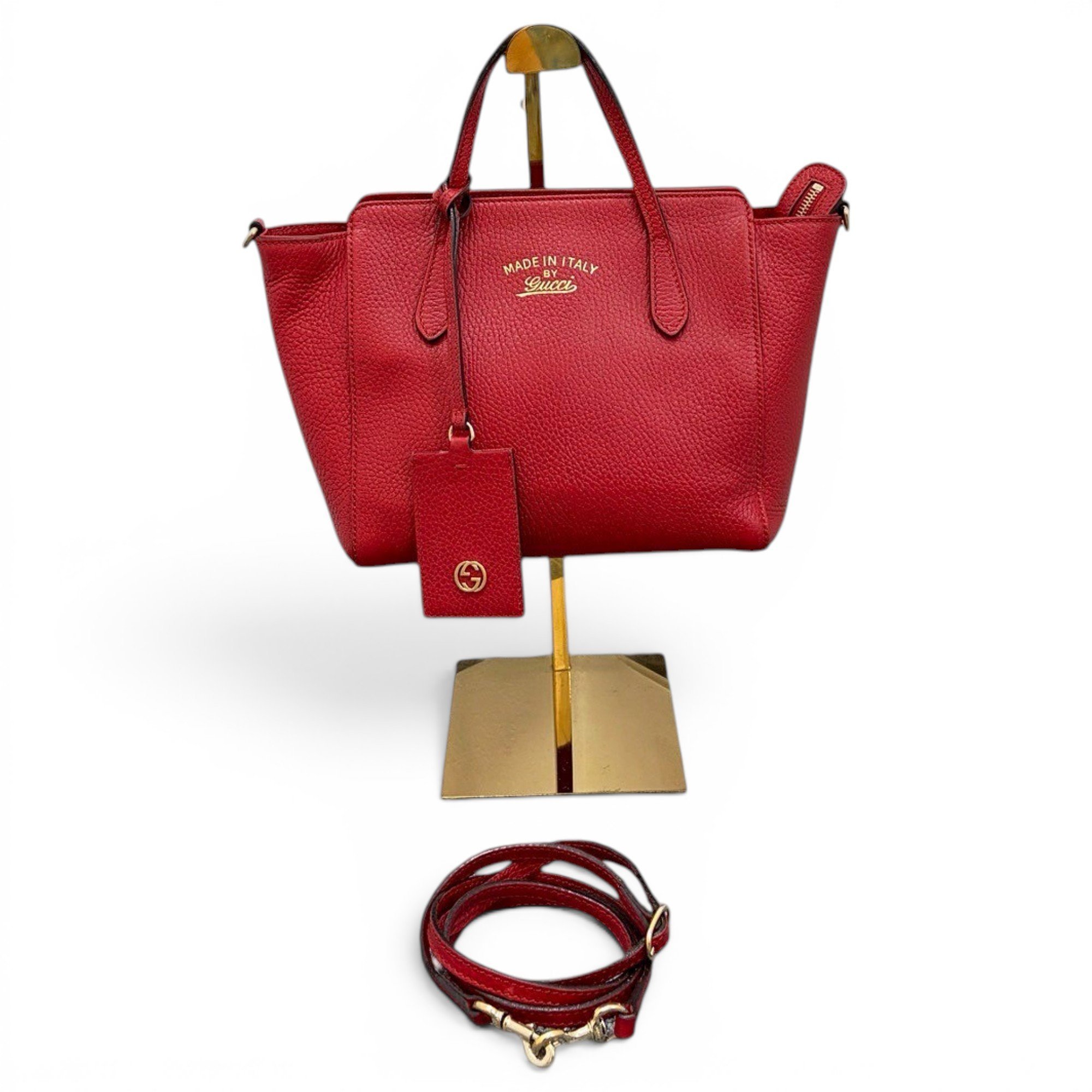Swing leather handbag