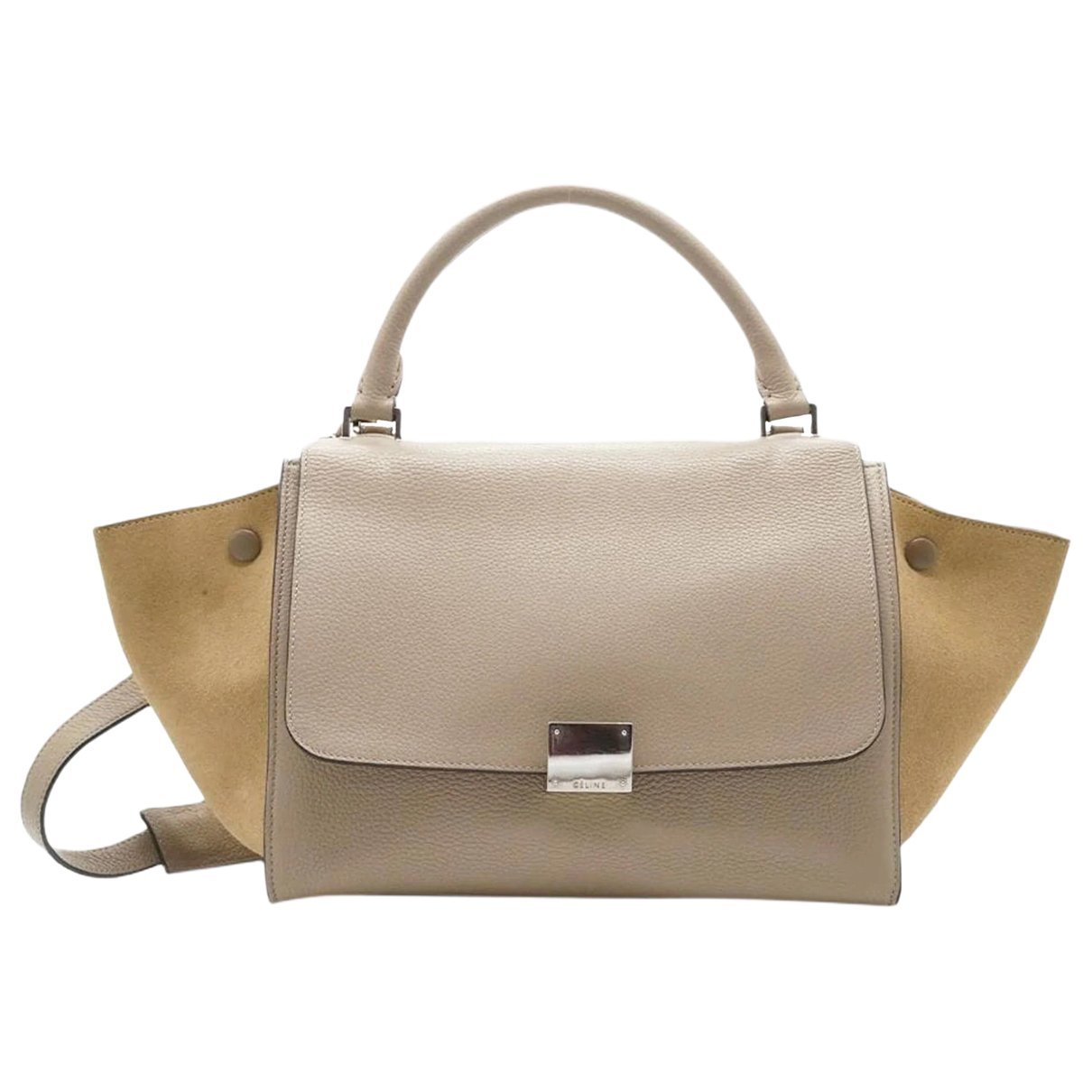 Trapèze leather bag