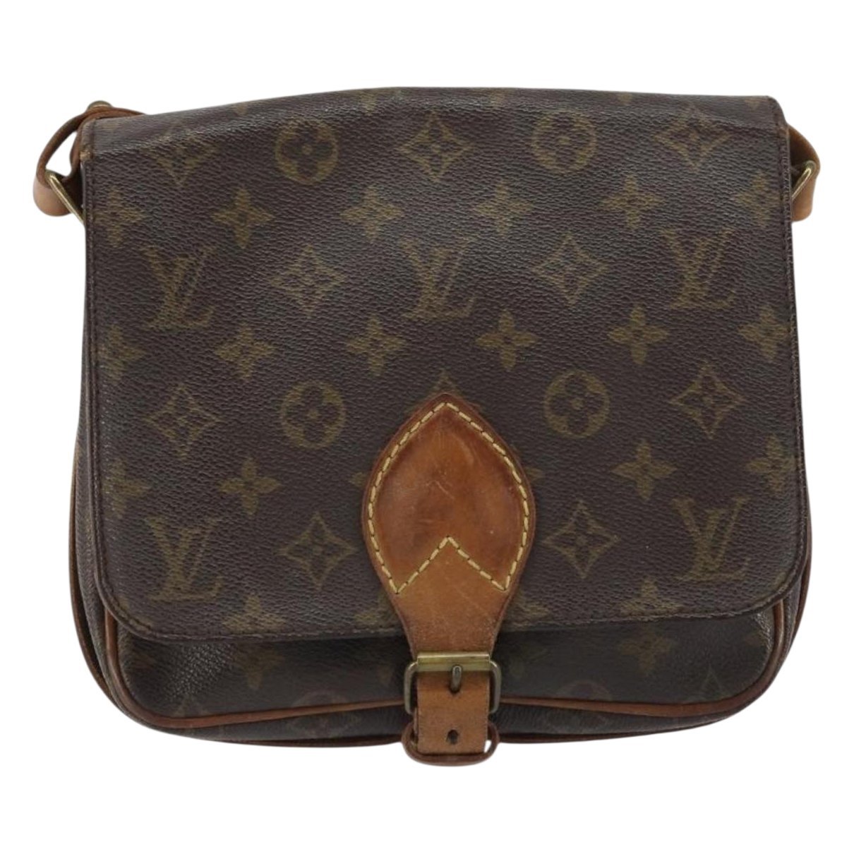 Cartouchière leather handbag