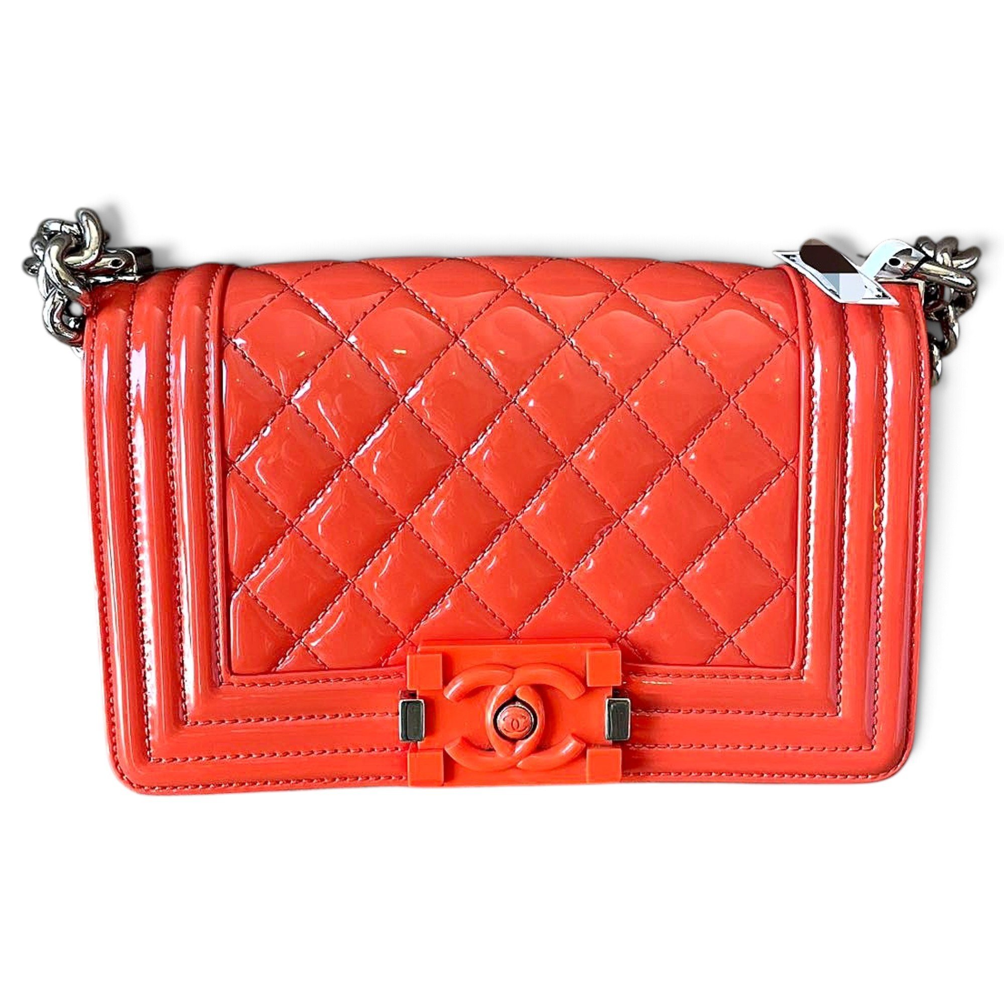 Boy patent leather crossbody bag