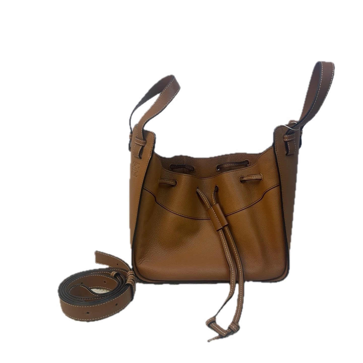 Hammock leather handbag