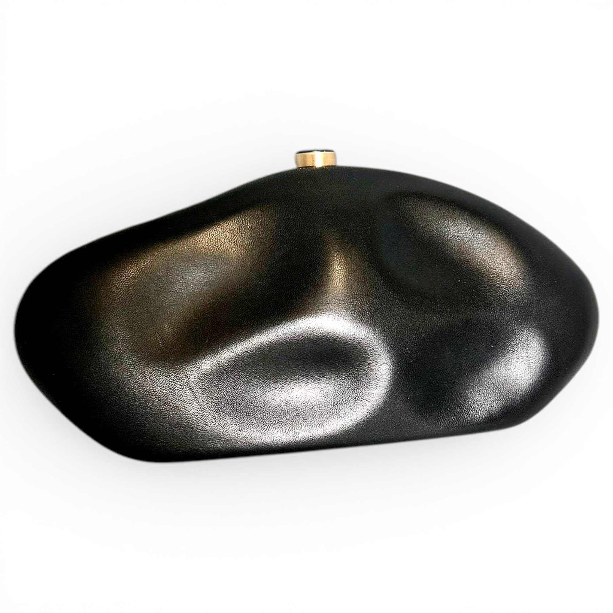 Leather clutch bag