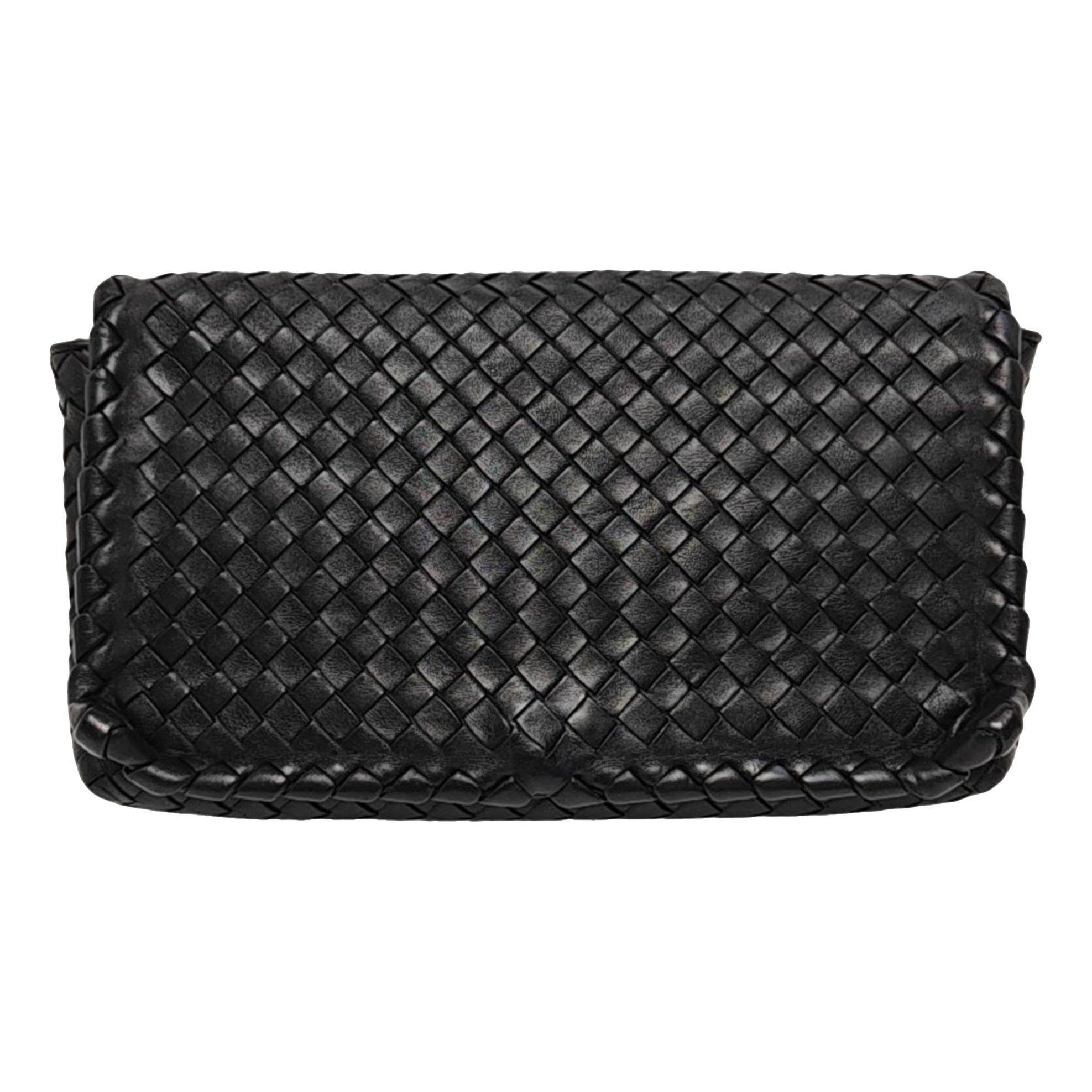 Olimpia leather clutch bag
