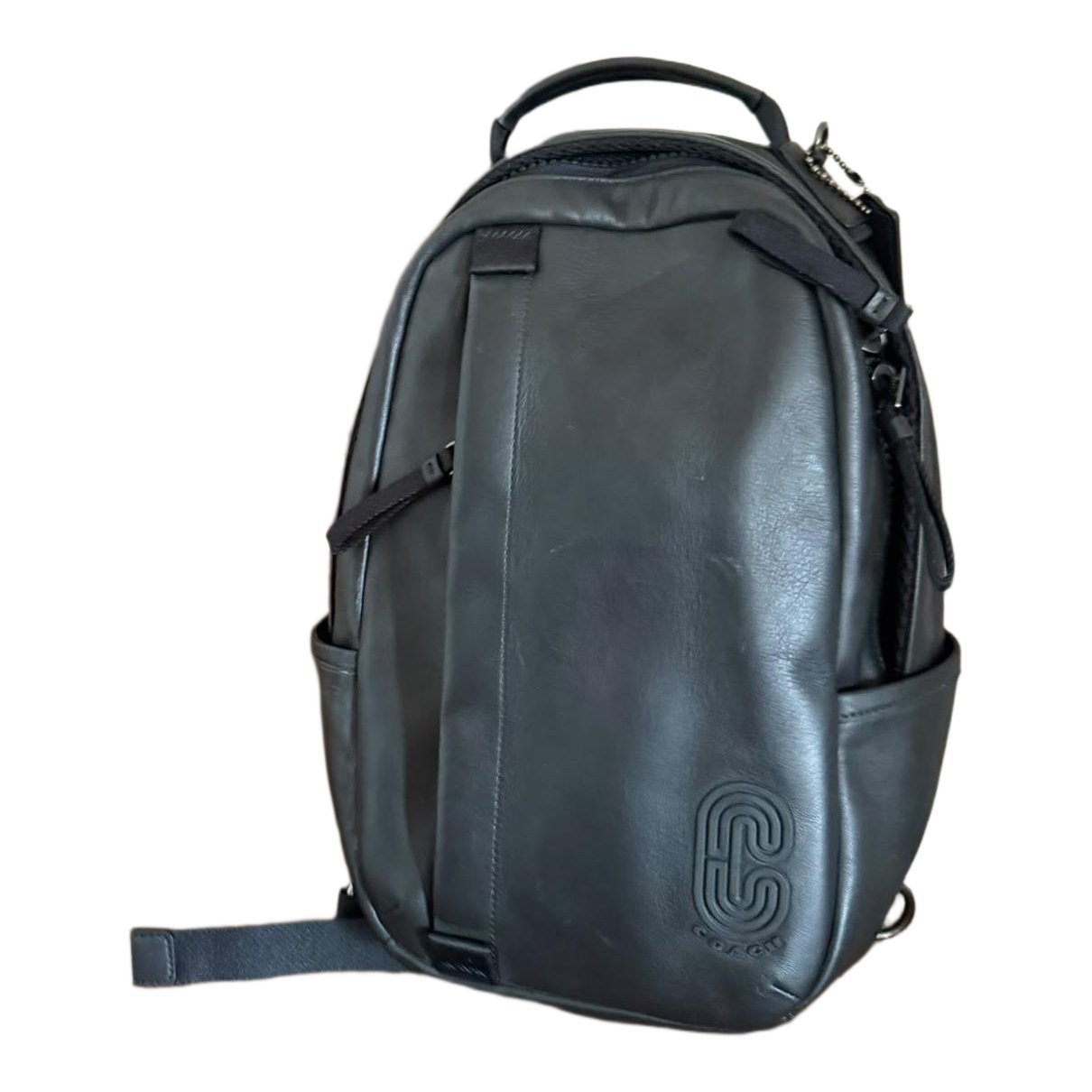 Campus leather backpack