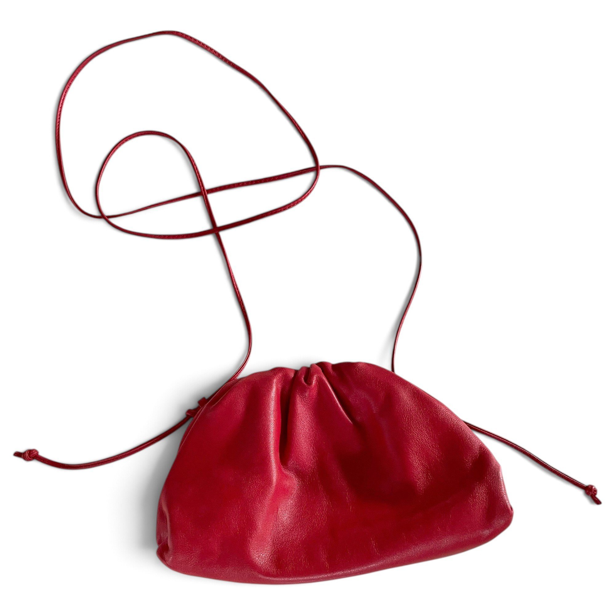 Pouch leather handbag