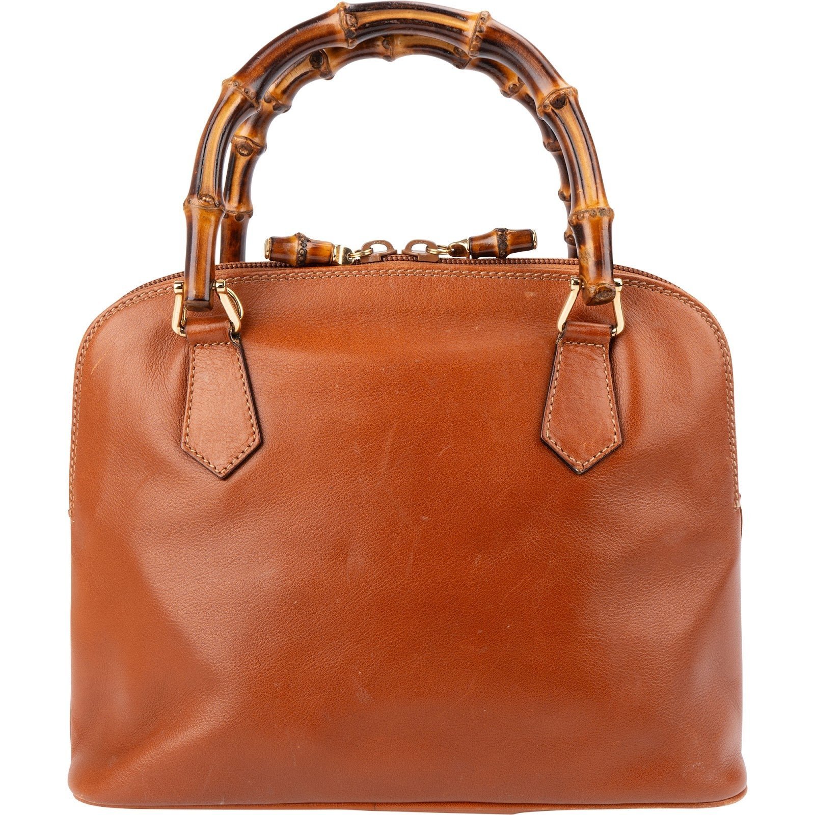 Bamboo leather handbag