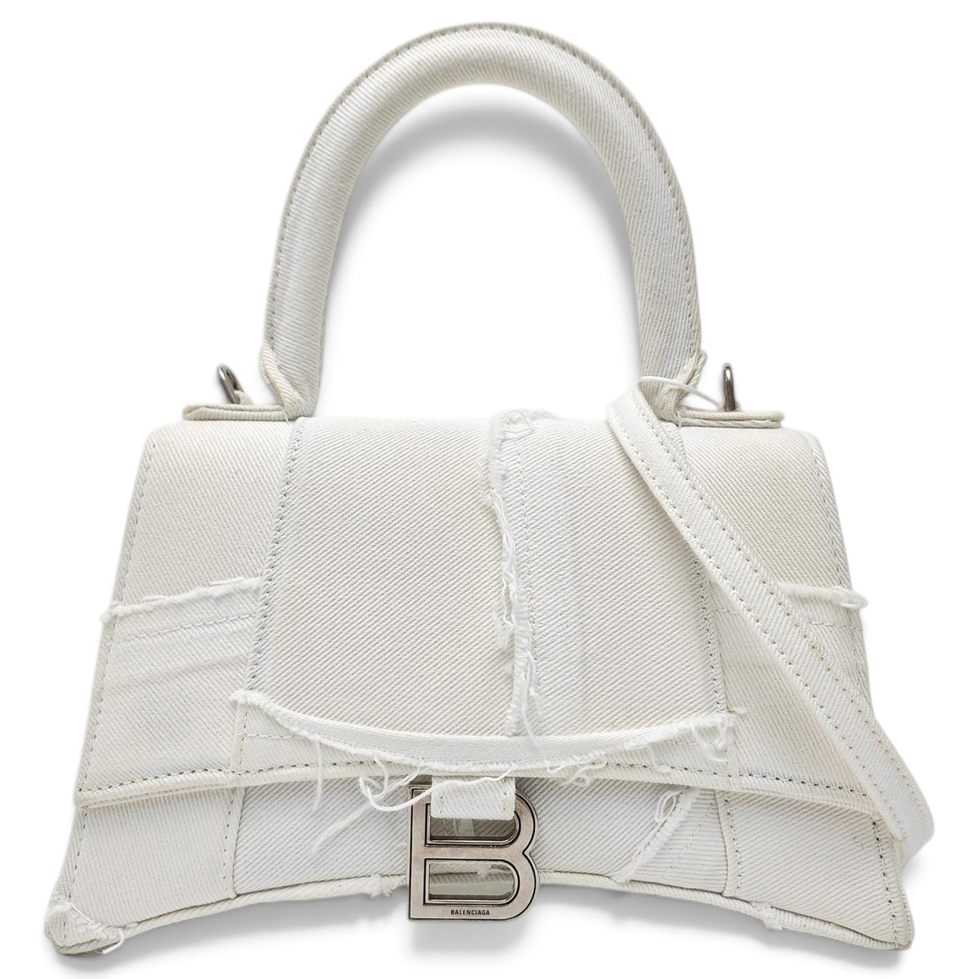 Hourglass cloth handbag