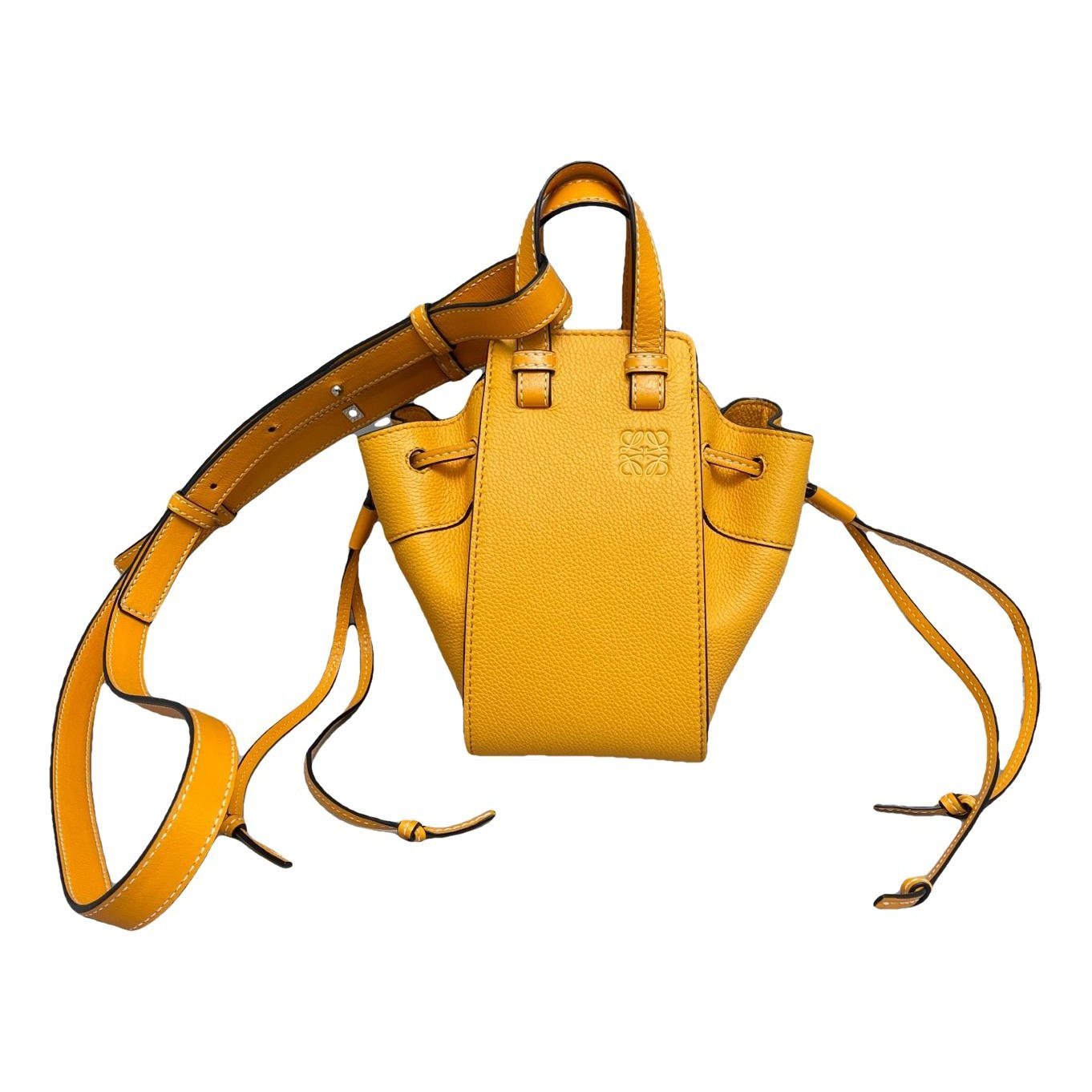 Hammock leather handbag