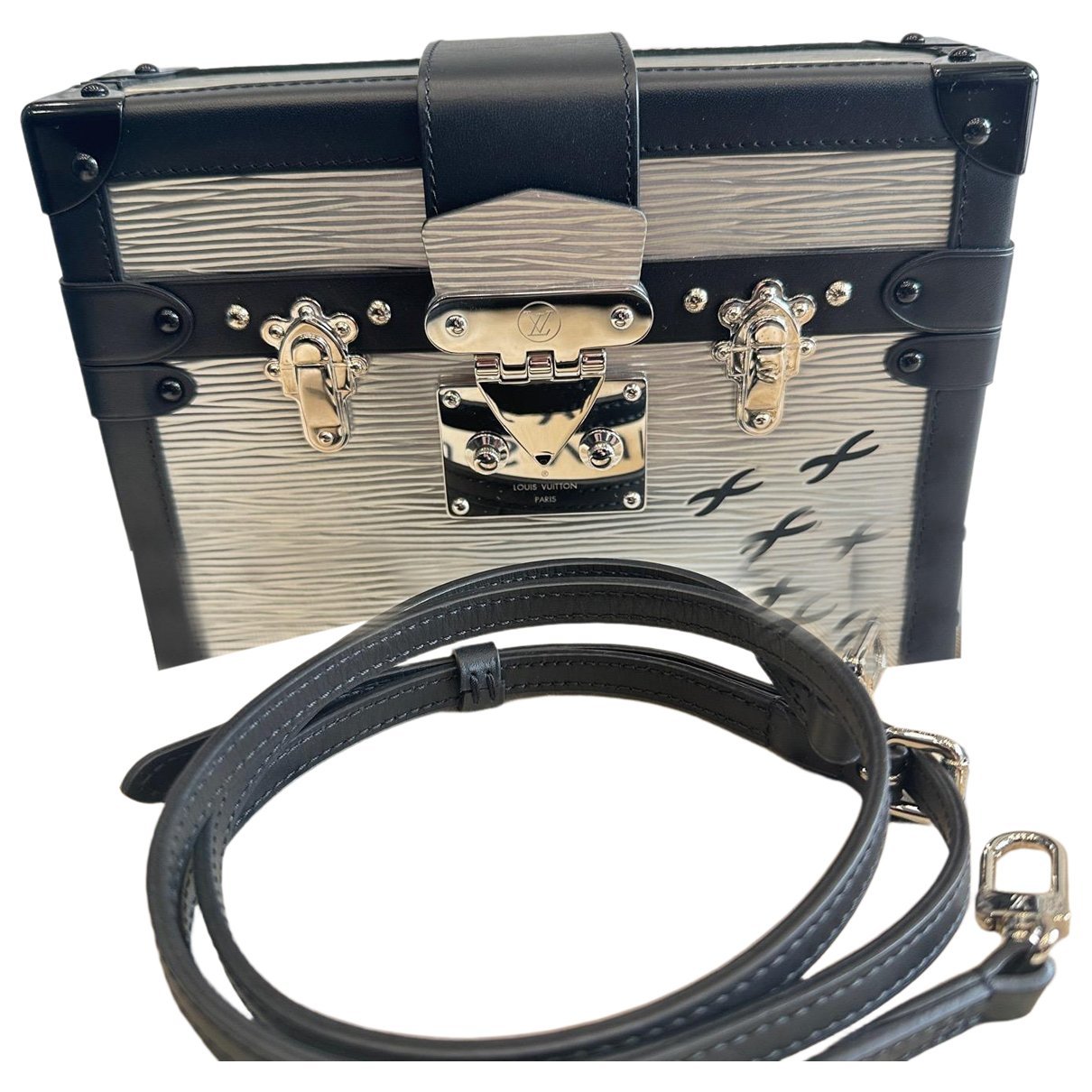 Petite Malle leather handbag
