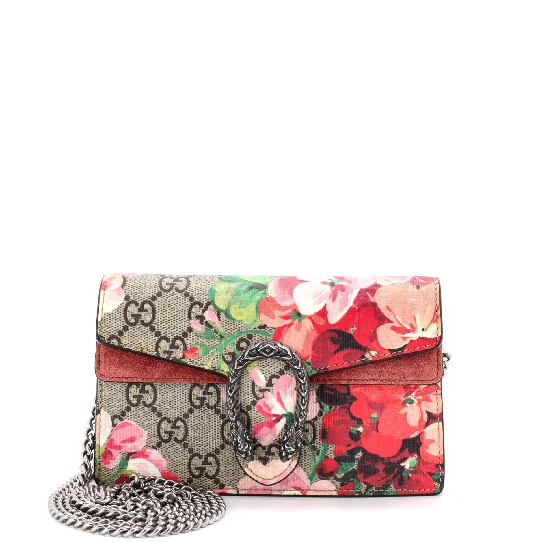 Dionysus Bag Blooms Print GG Coated Canvas Super Mini
