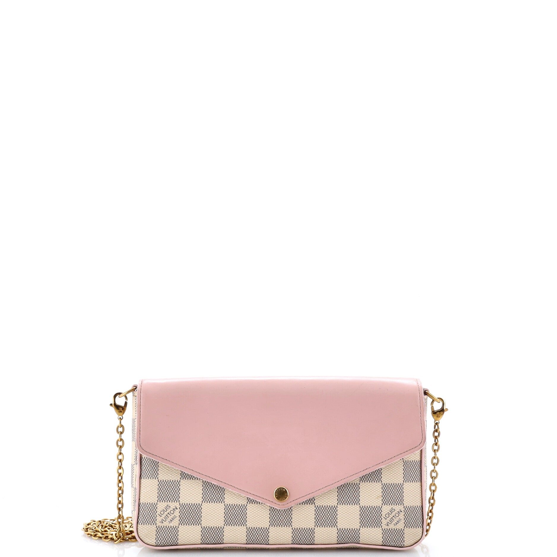 Felicie Pochette Damier and Leather