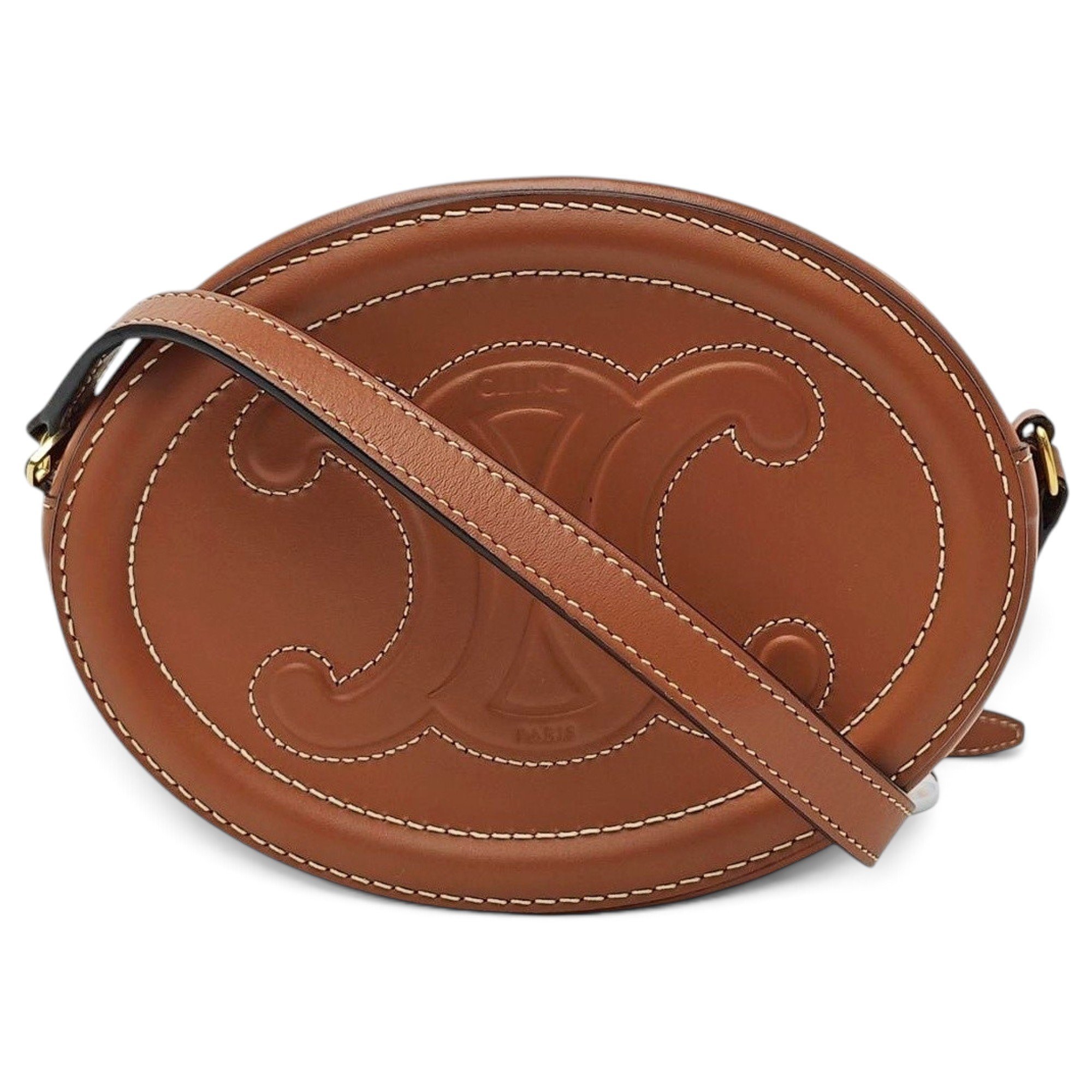 Triomphe leather handbag