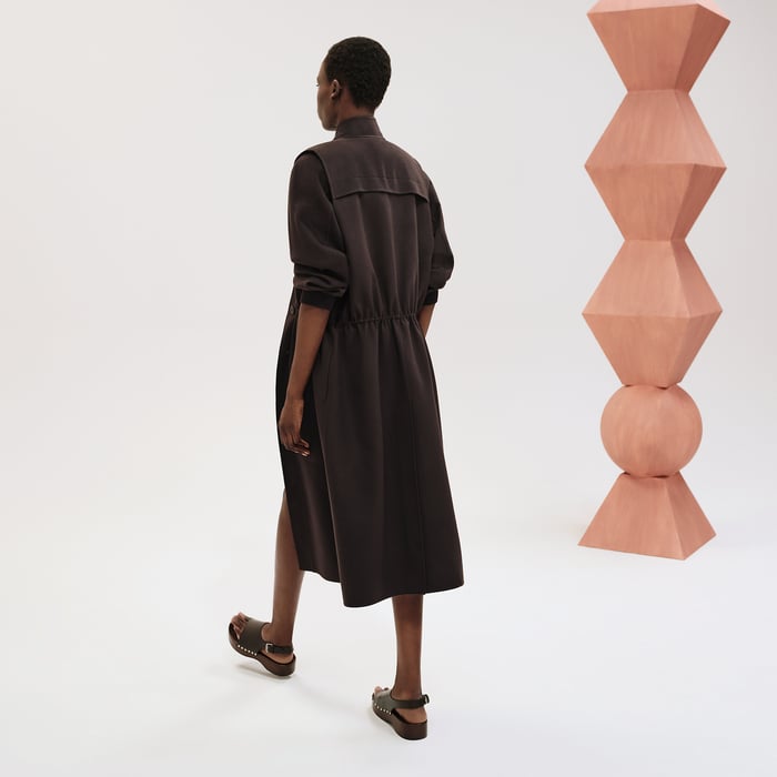 Marron Terre d'Ombre Twinset Coat