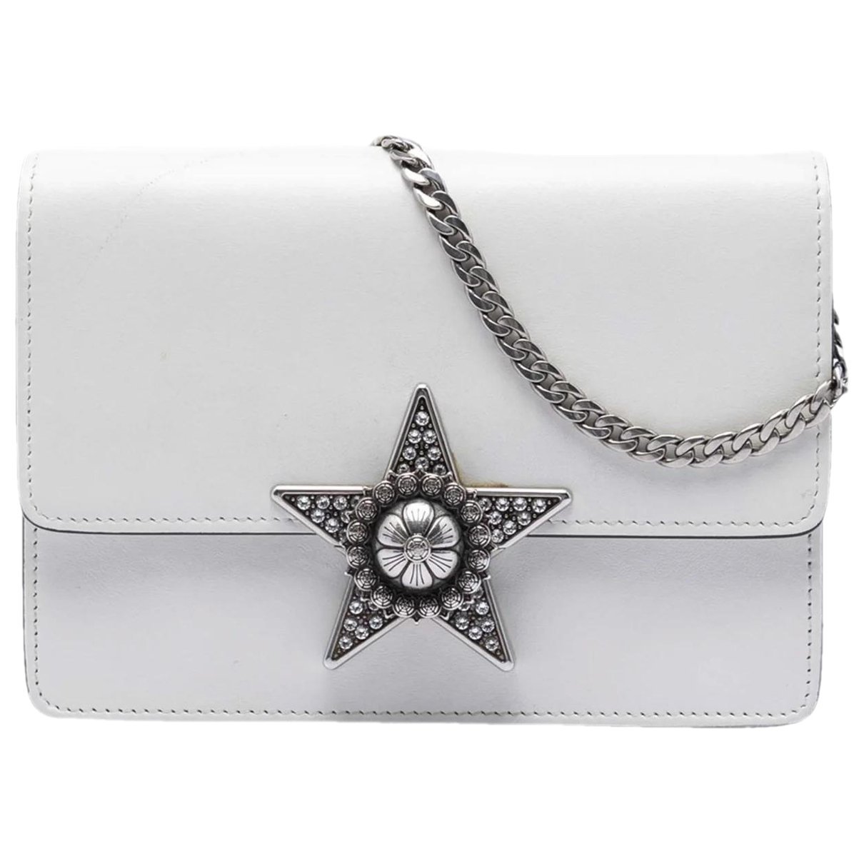 Miu Crystal leather crossbody bag