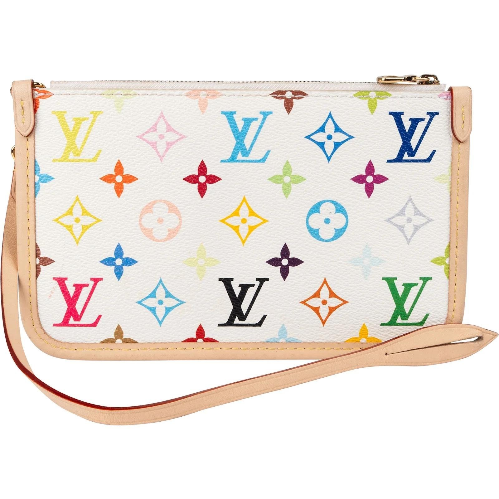 Neverfull leather clutch bag