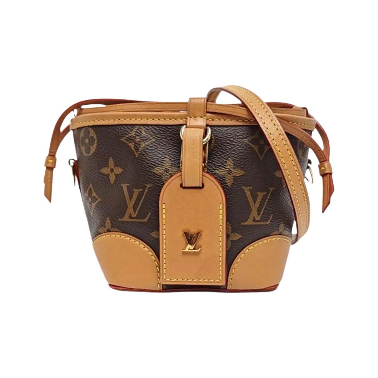 Nano Noé leather crossbody bag