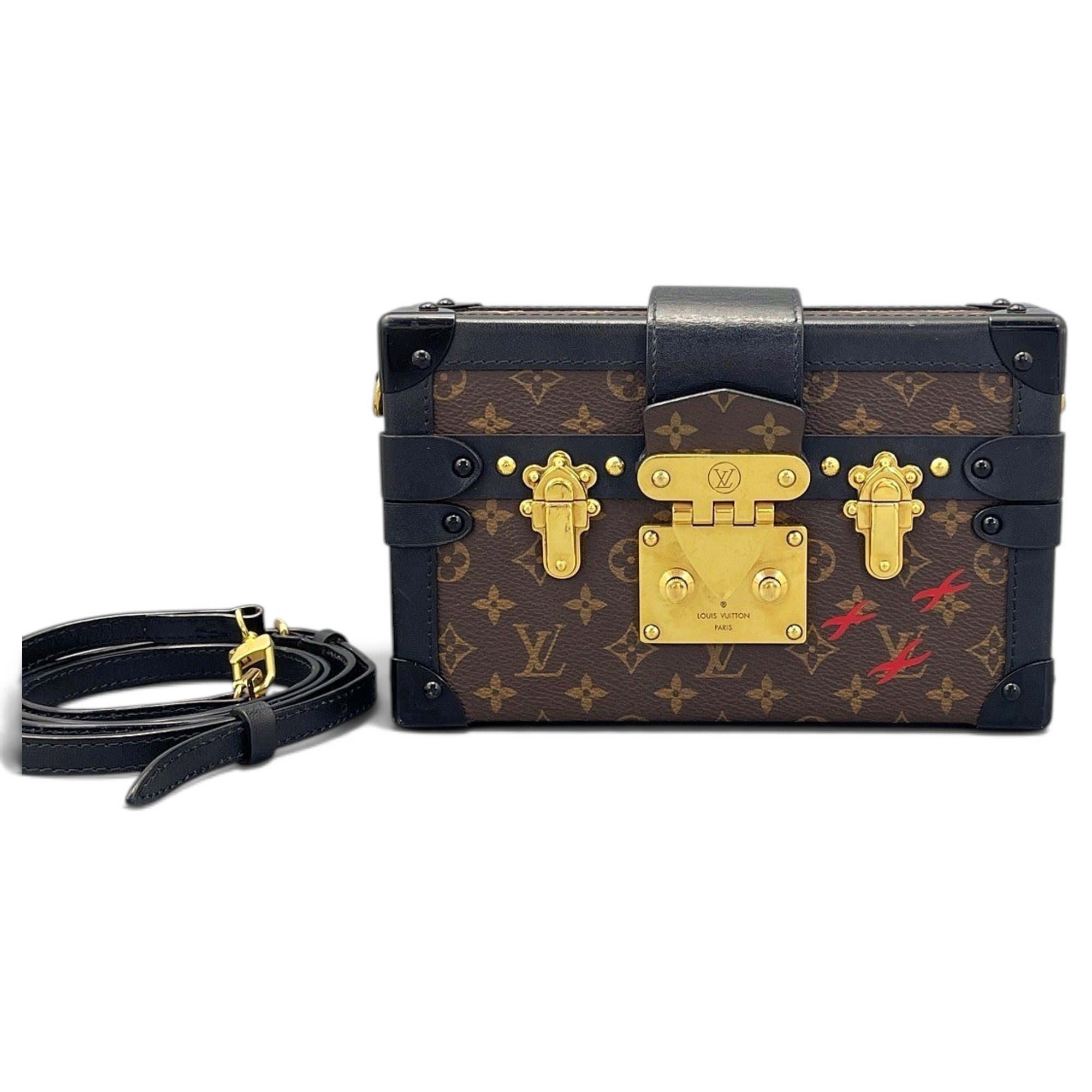 Petite Malle leather handbag