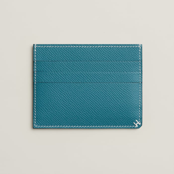 New Bleu Jean H Sellier Card Holder