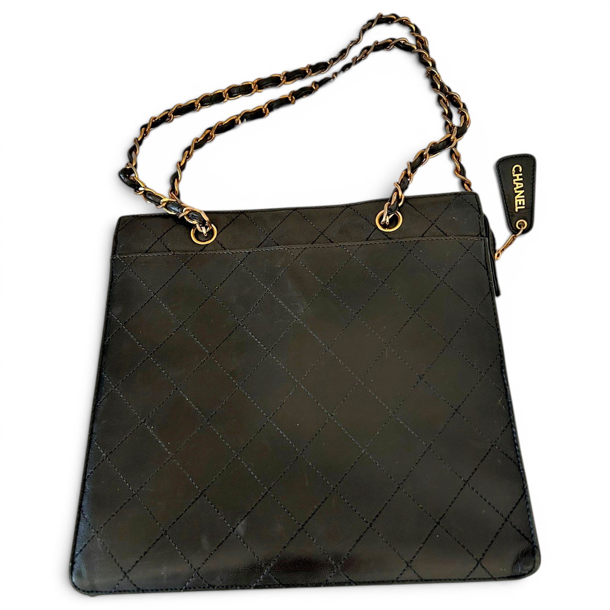 Vintage CC Chain leather handbag