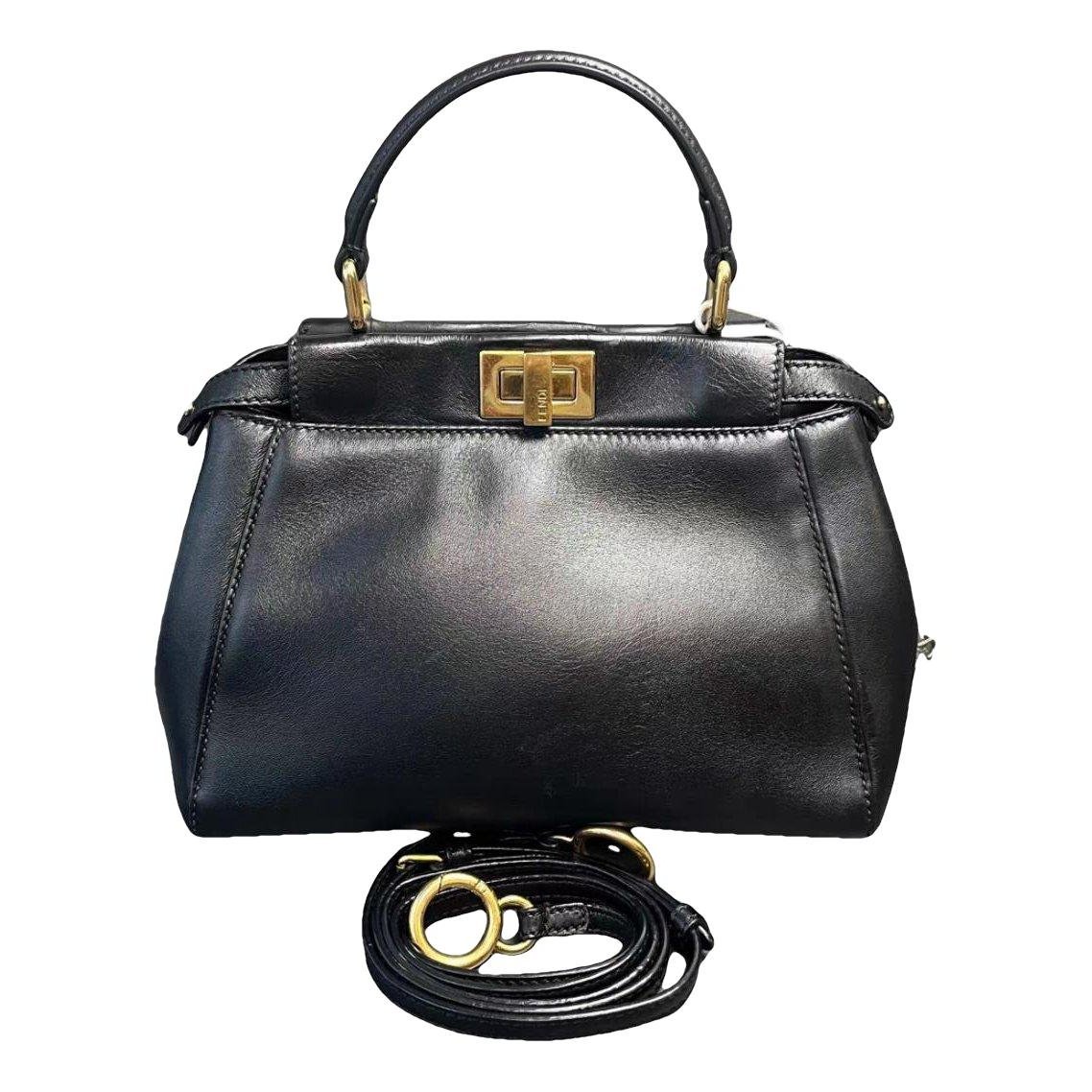 Peekaboo leather handbag