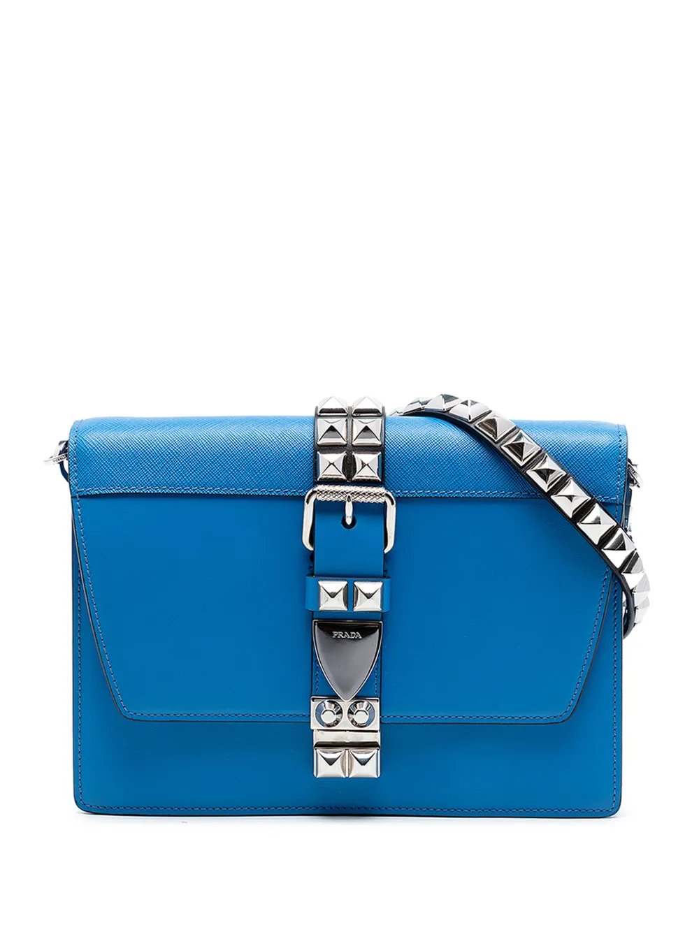 2013-2026 City Calf and Saffiano Studded Elektra crossbody bag