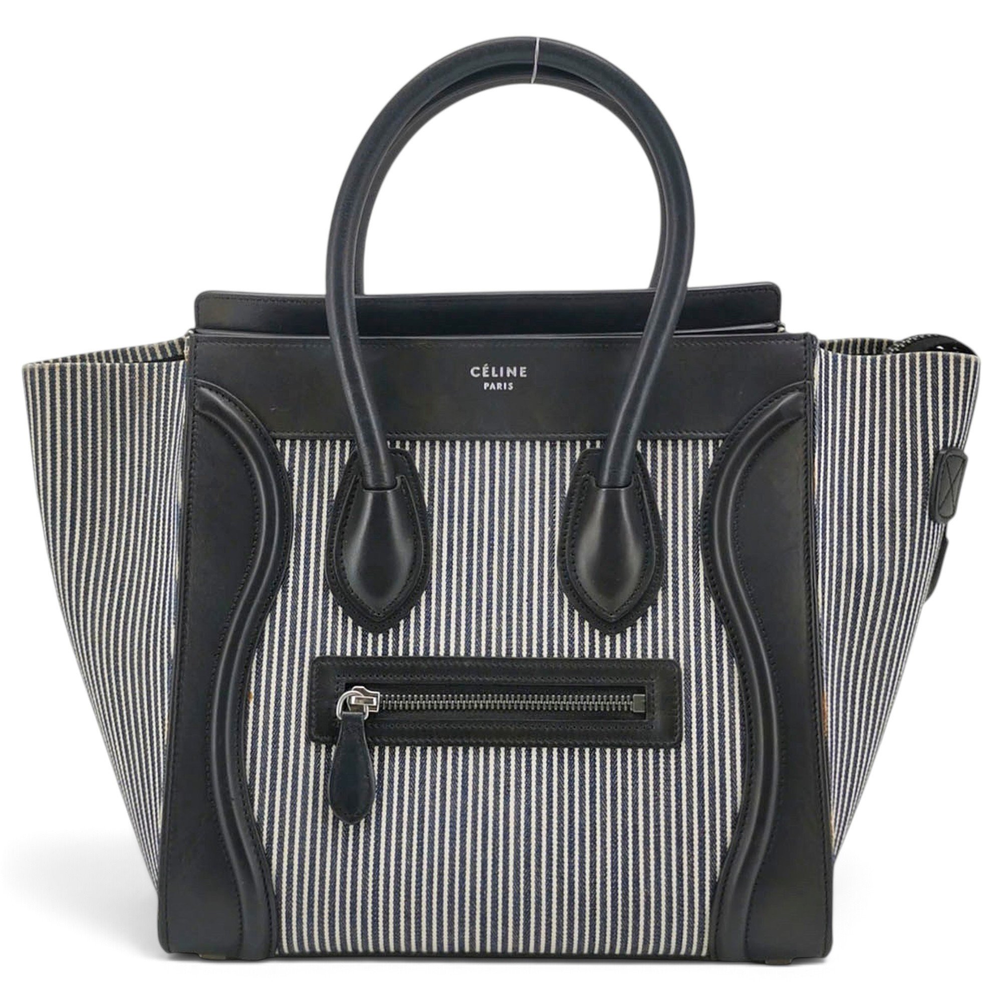 Celine Luggage cloth handbag