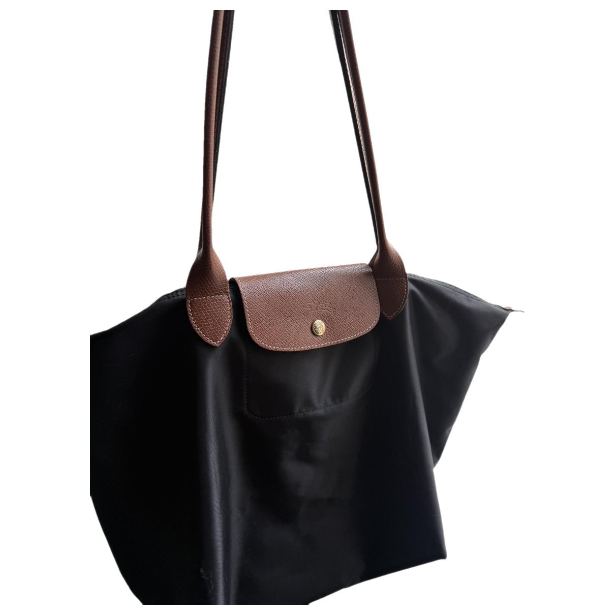 Longchamp Pliage leather clutch bag