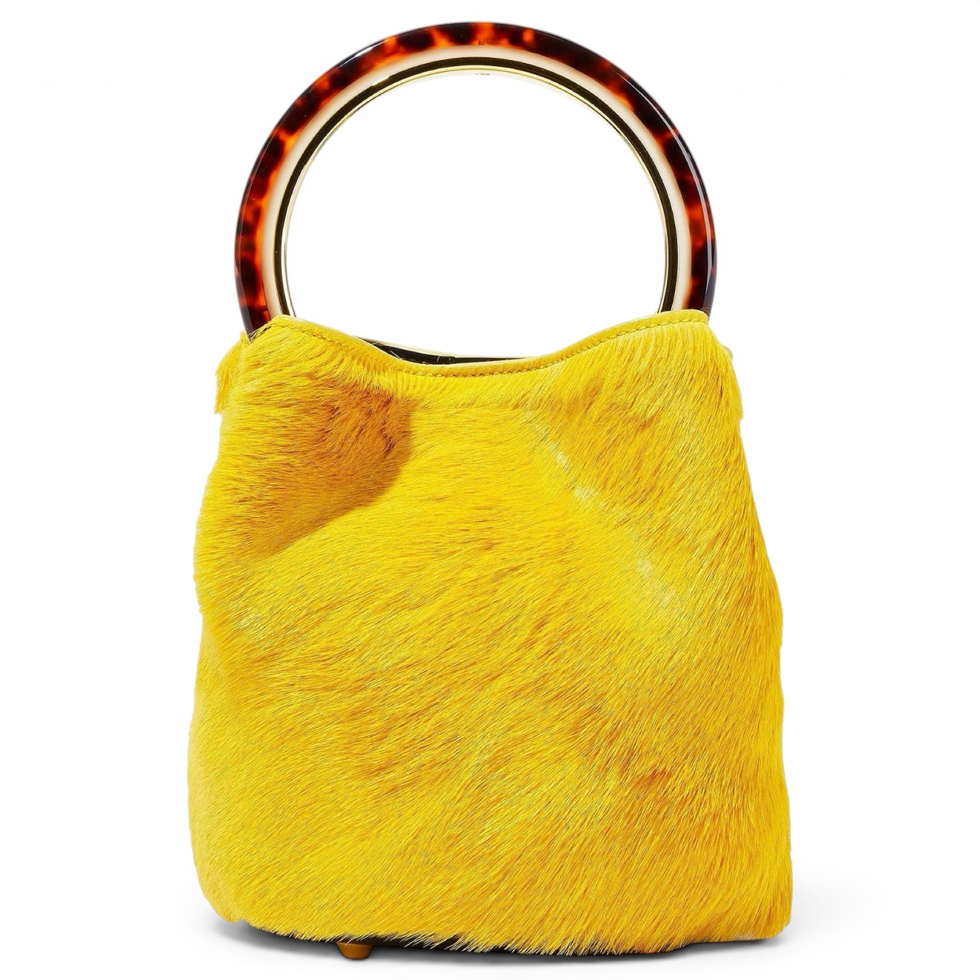 Pannier pony-style calfskin handbag