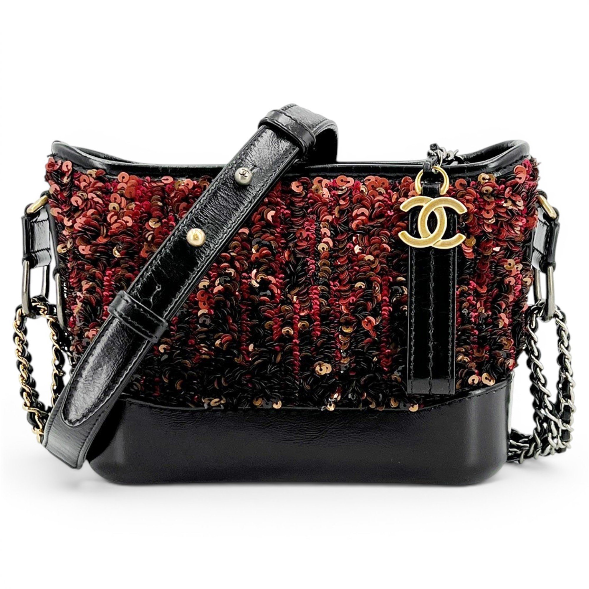 Gabrielle glitter crossbody bag