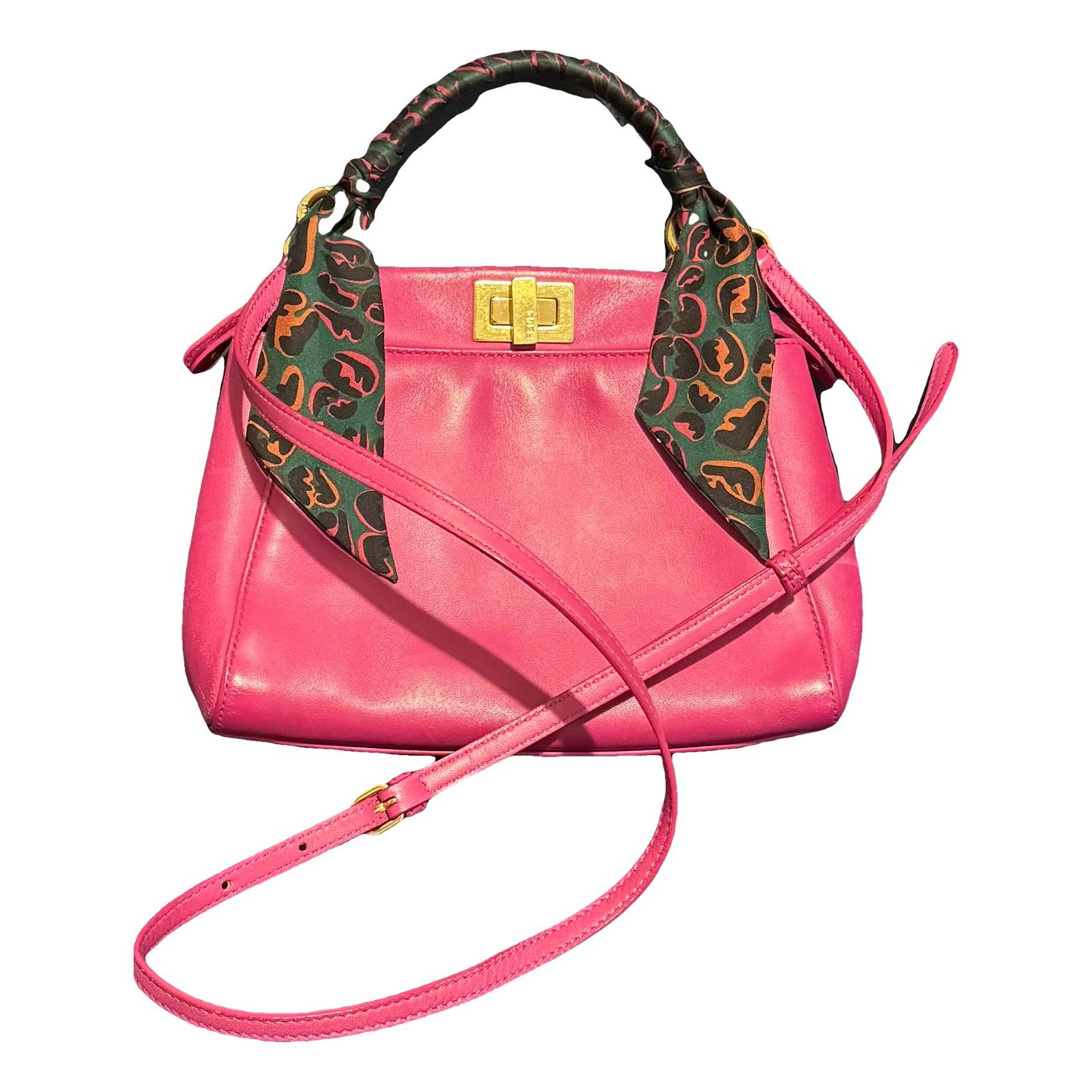 Peekaboo leather handbag