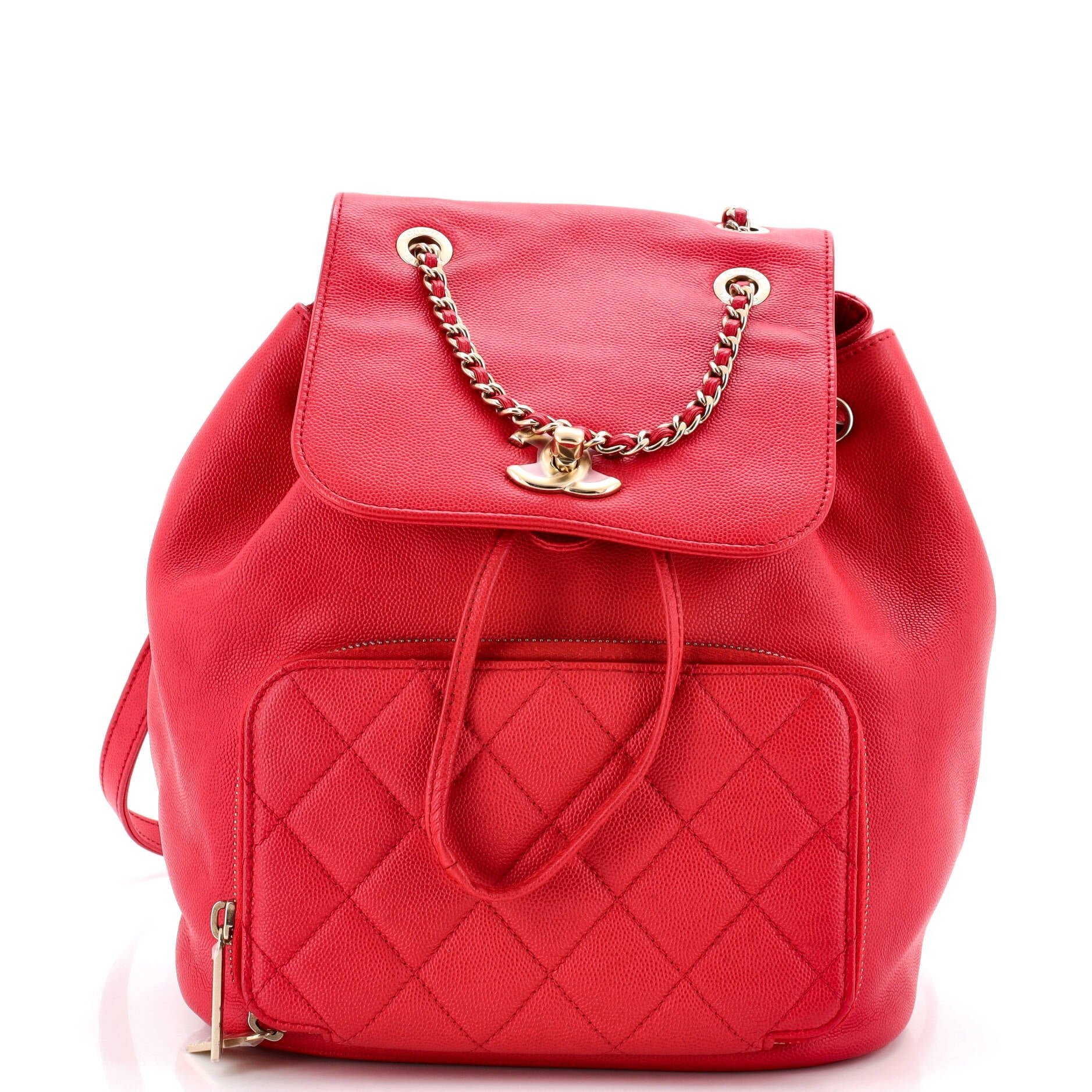 Leather backpack
