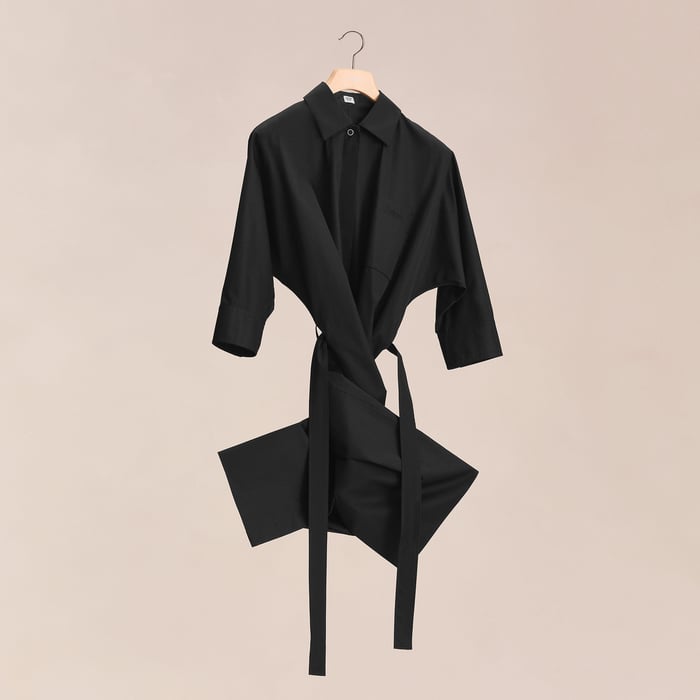 Noir Shirt Dress