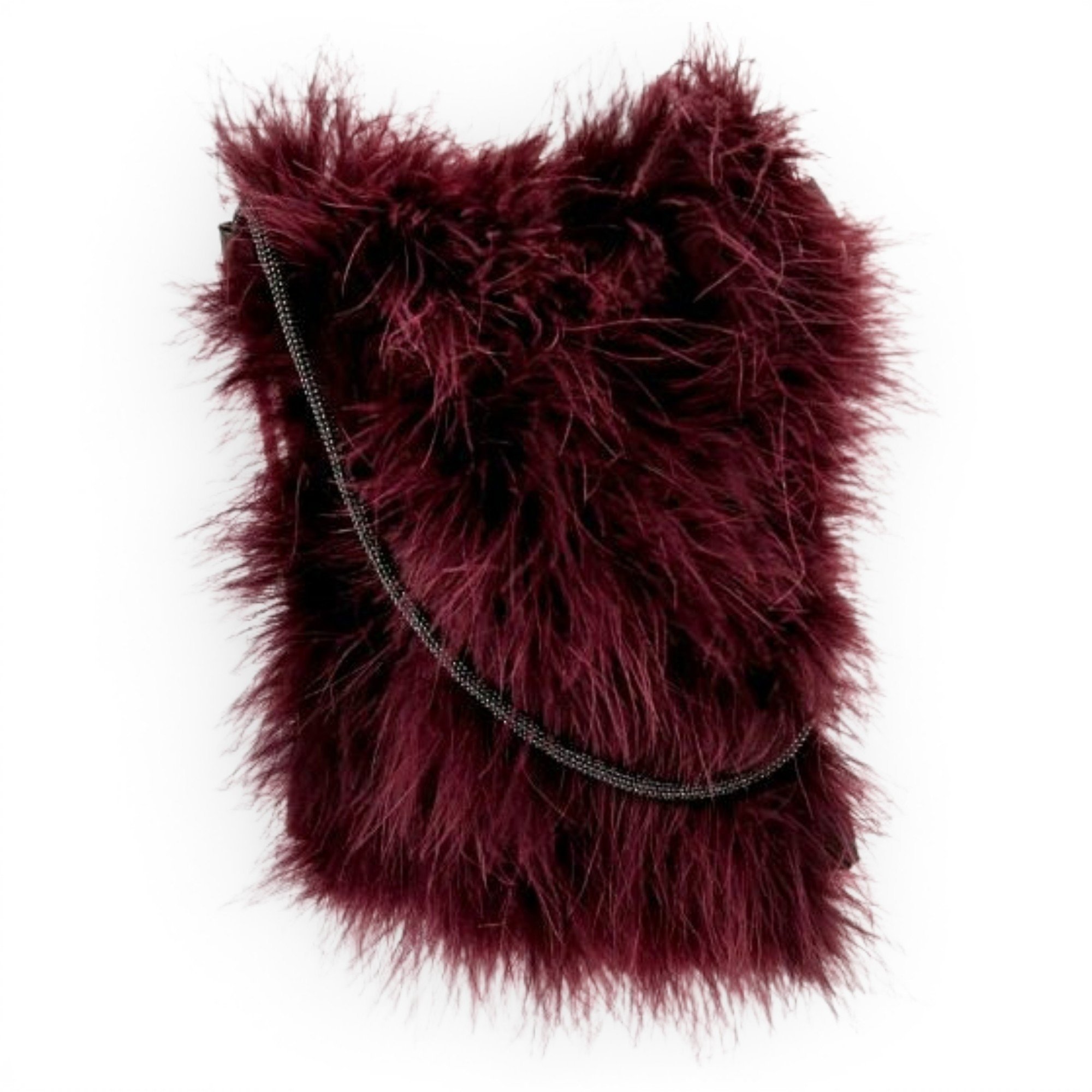 Brunello Cucinelli Faux fur crossbody bag