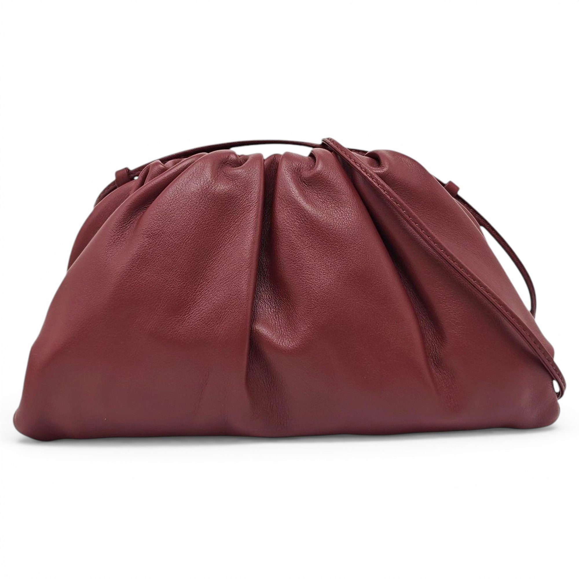 Pouch leather crossbody bag