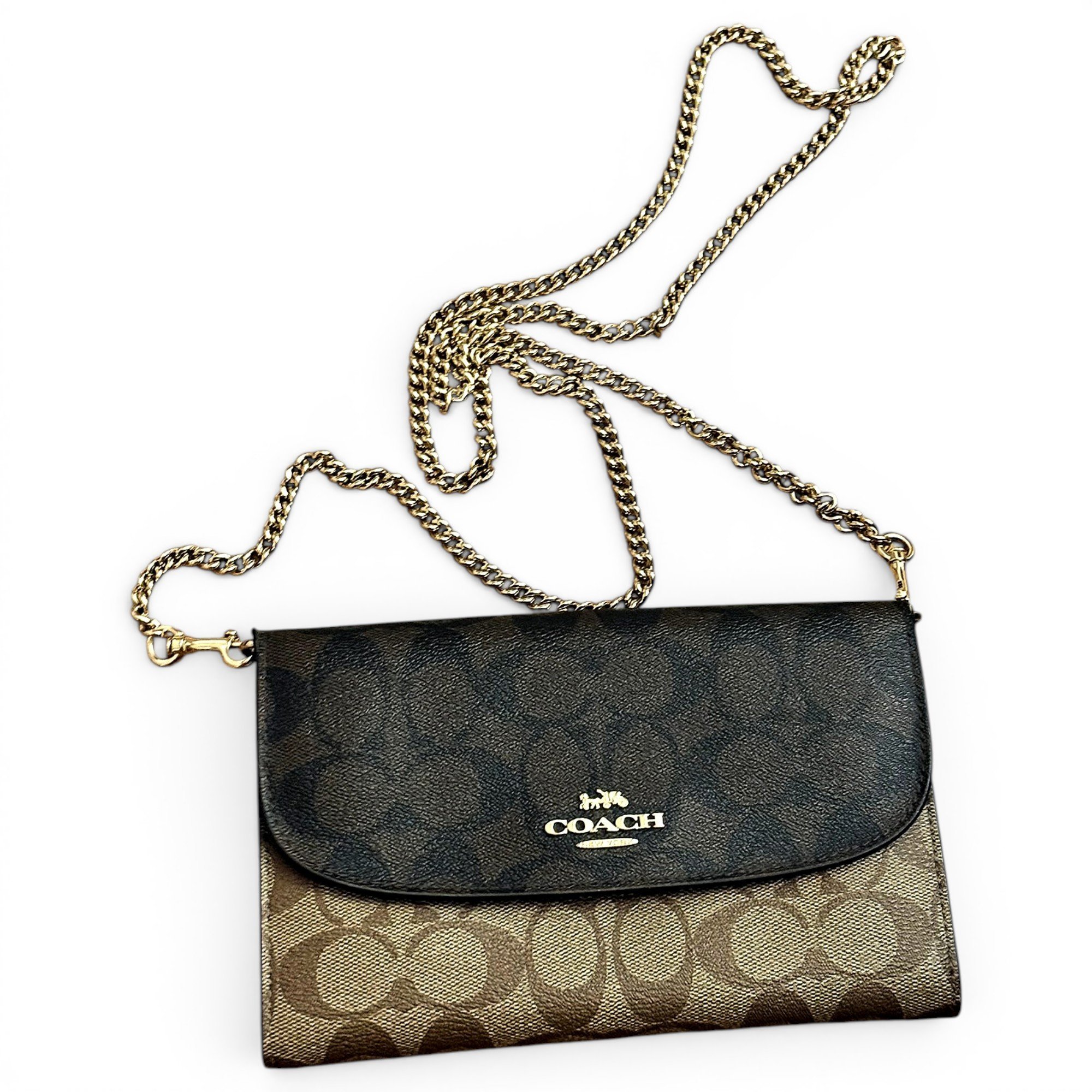 Leather clutch bag