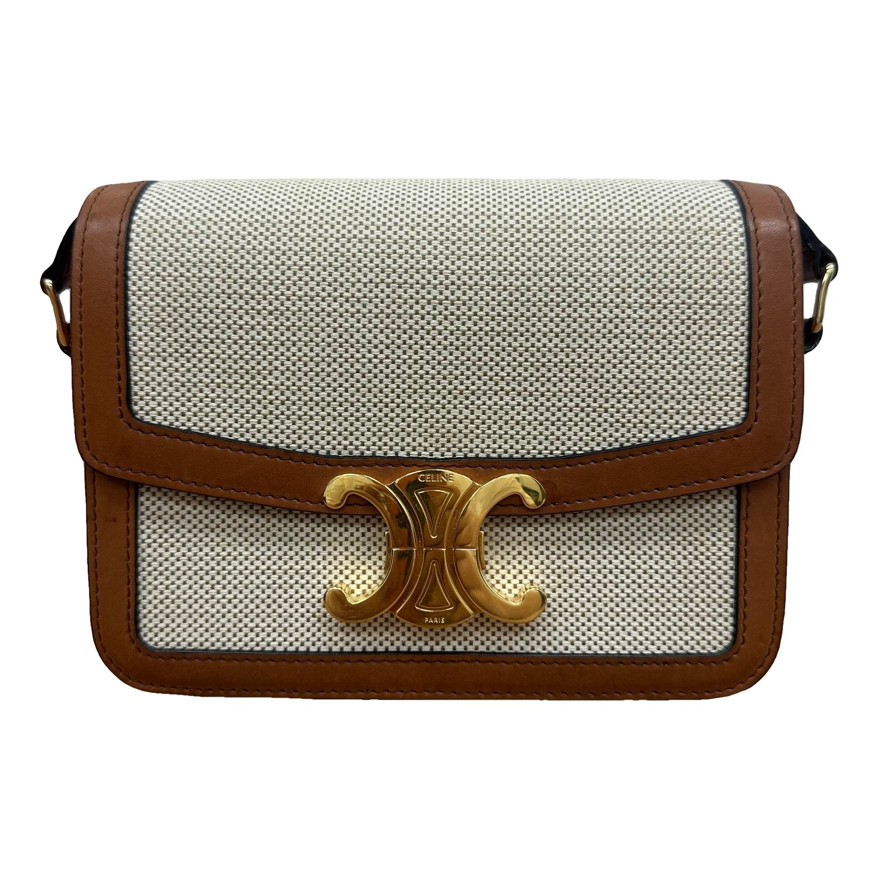 Triomphe cloth handbag