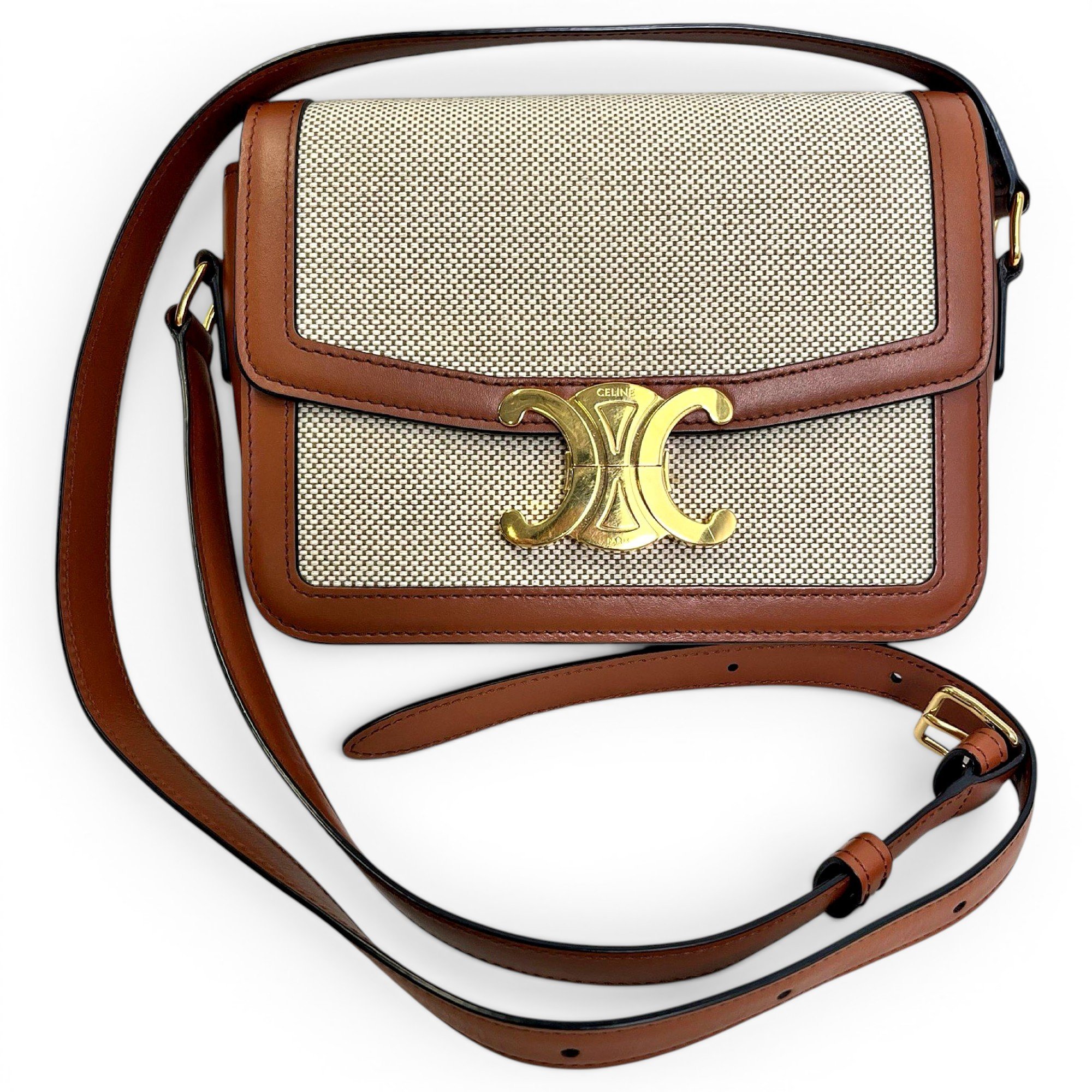 Triomphe cloth handbag