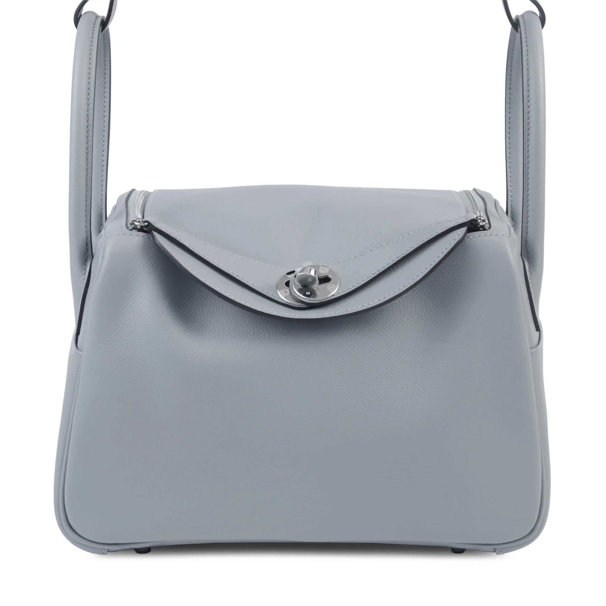Brand New ( Rank N ) HERMÈS Lindy 26 Gris Pantin (P0) Evercolor Palladium hardware G (2026)