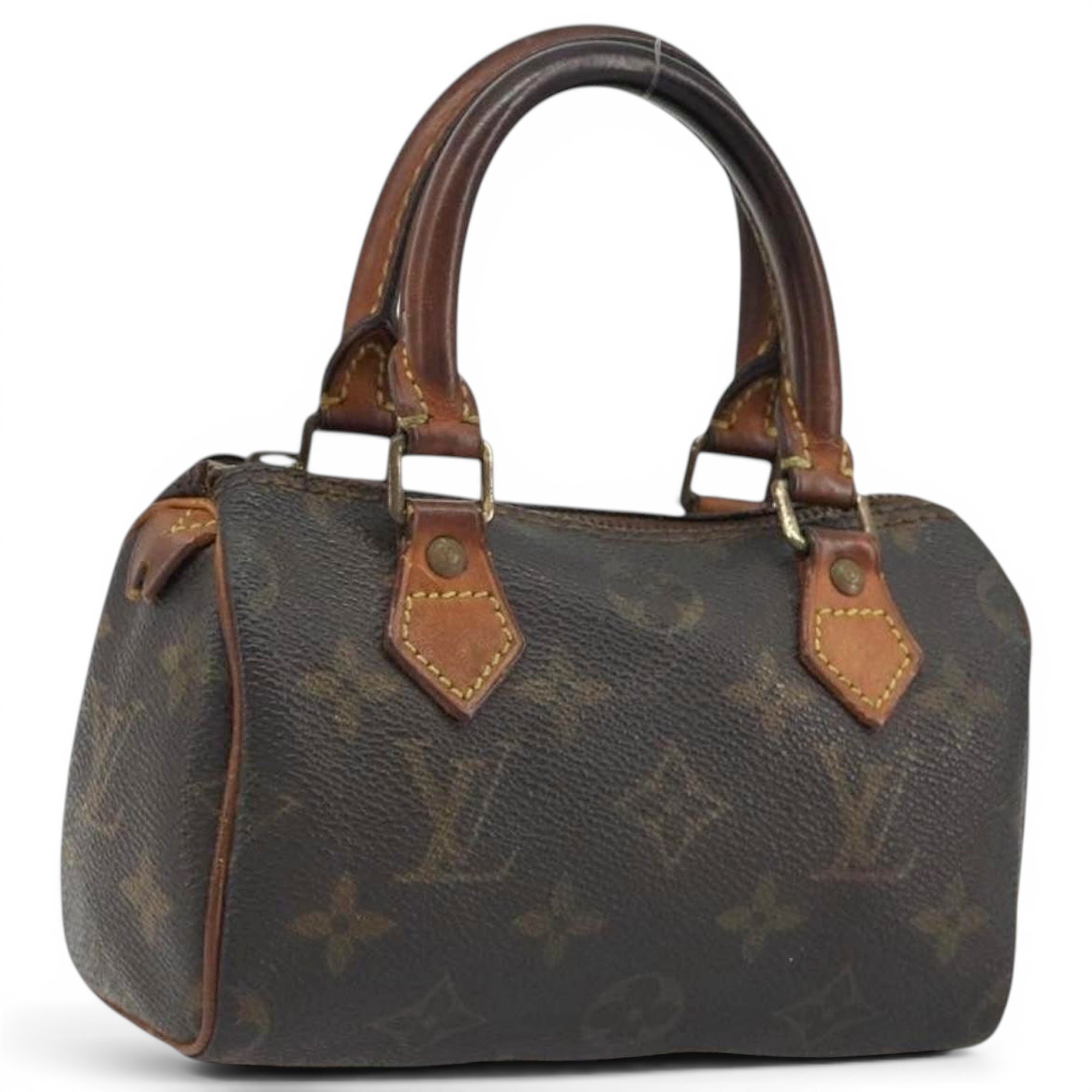 Louis Vuitton Nano Speedy / Mini HL leather handbag