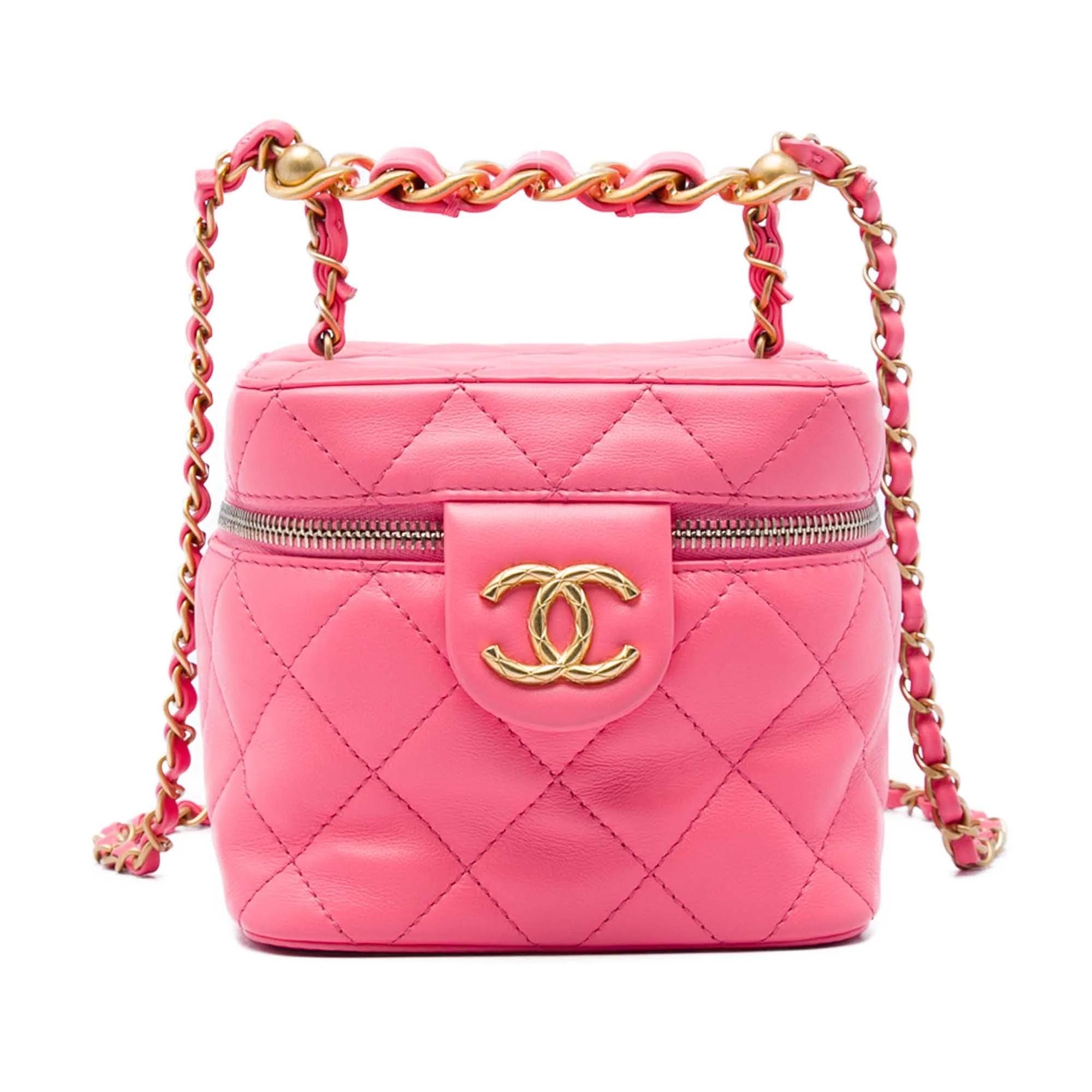 Vanity pony-style calfskin handbag