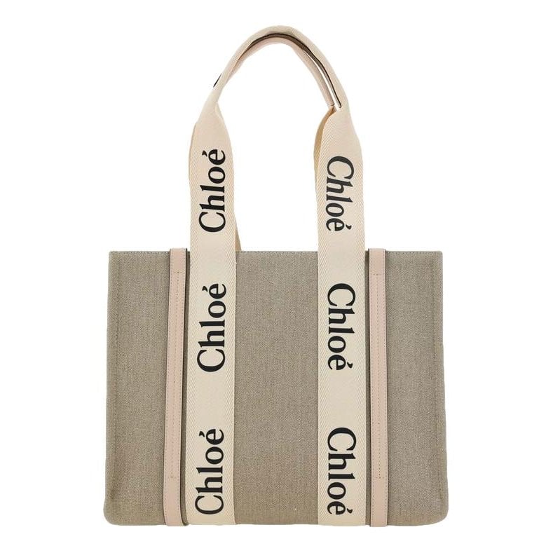 Woody linen handbag