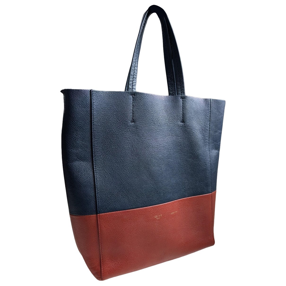 Cabas Vertical leather tote
