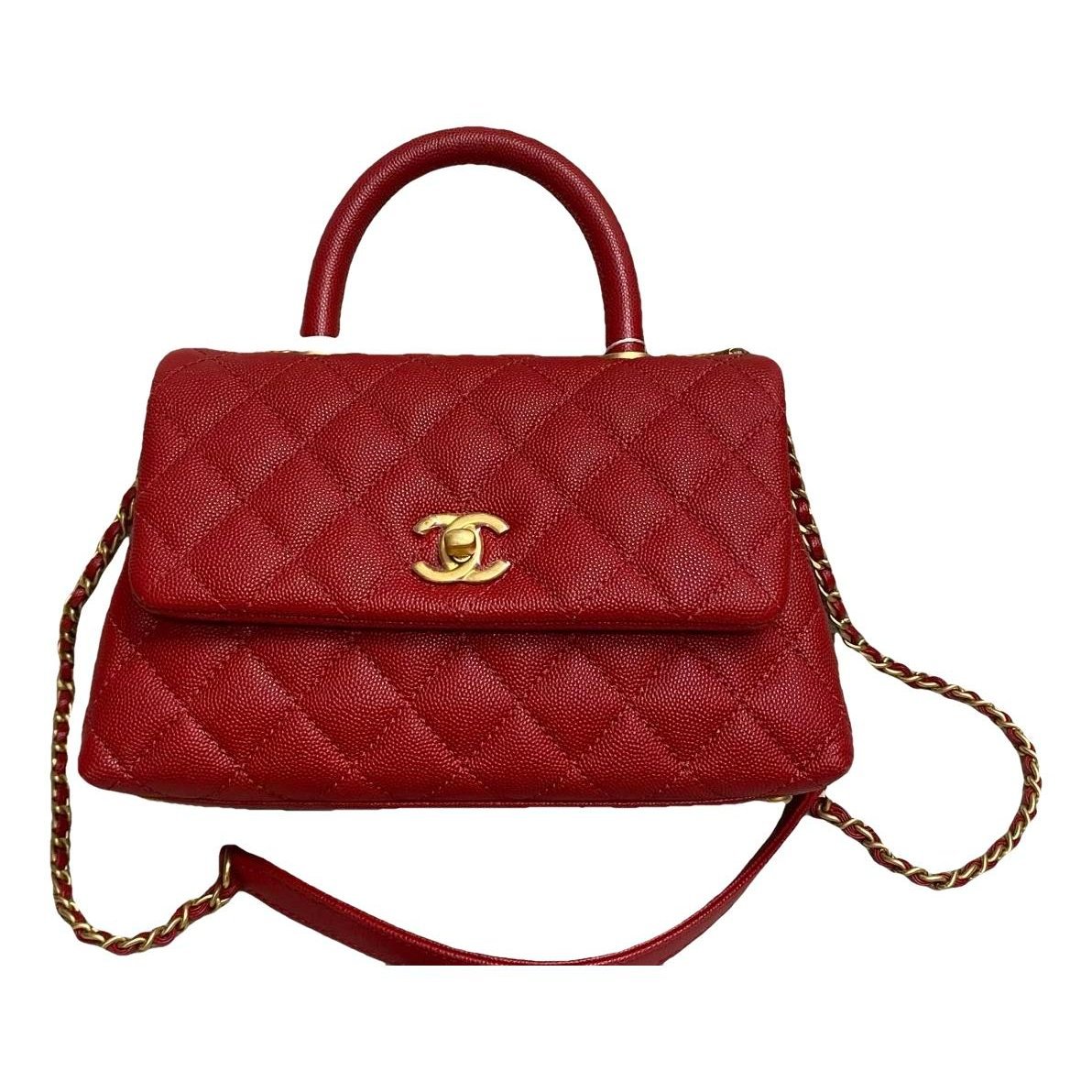 Coco Handle leather handbag