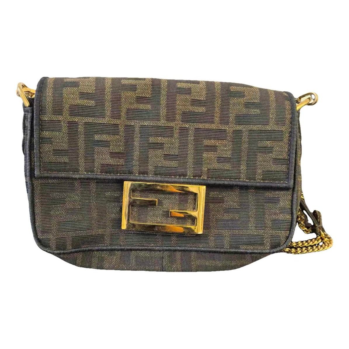 Baguette Chain Midi cloth crossbody bag